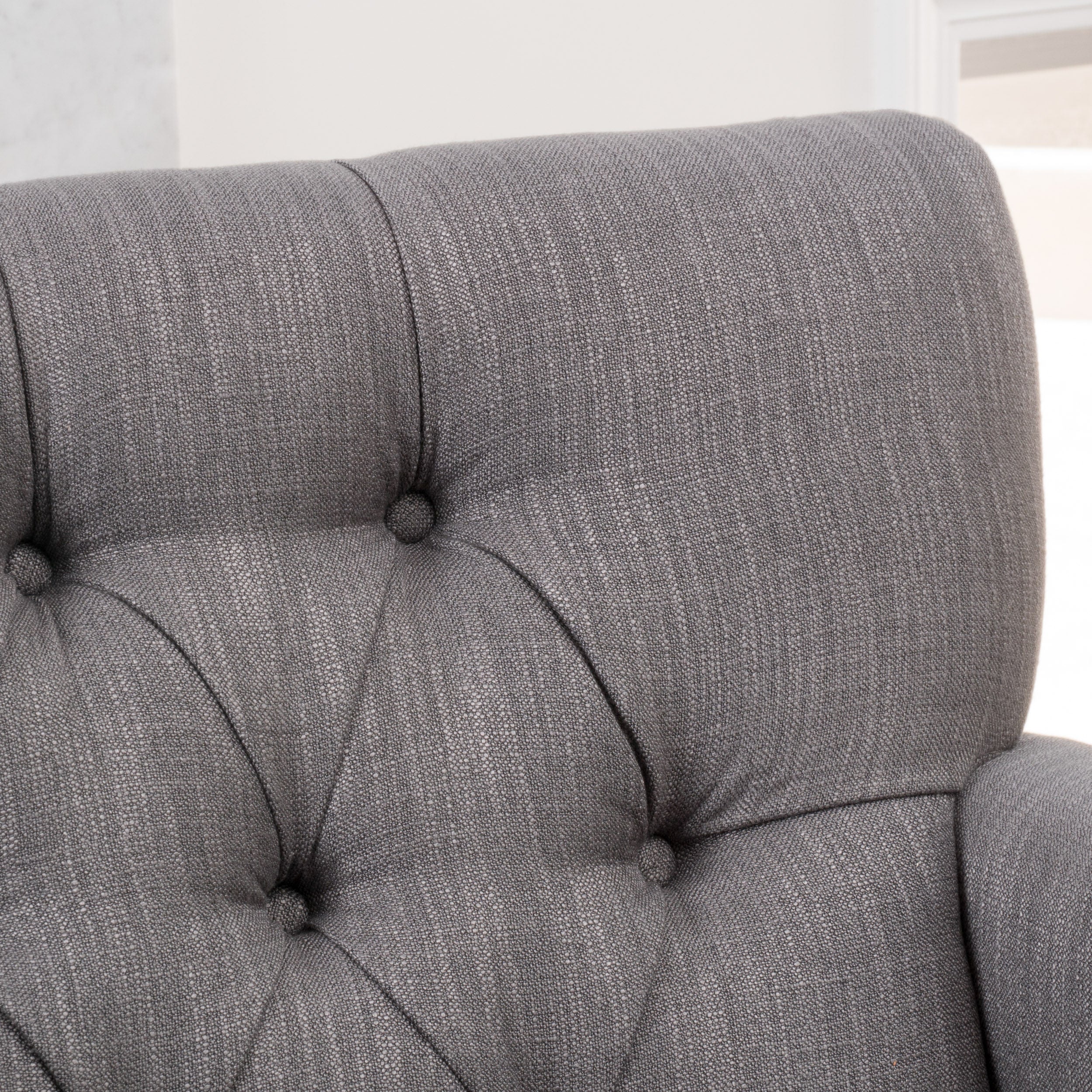 Madene Tufted Back Fabric Club Chair - furnishings