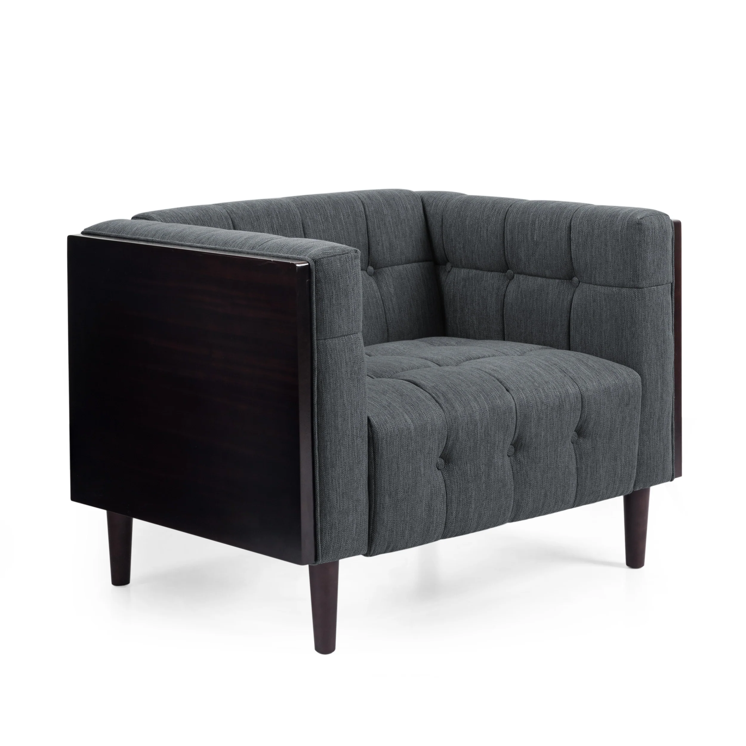 Croton Contemporary Tufted Club Chair - furnishings