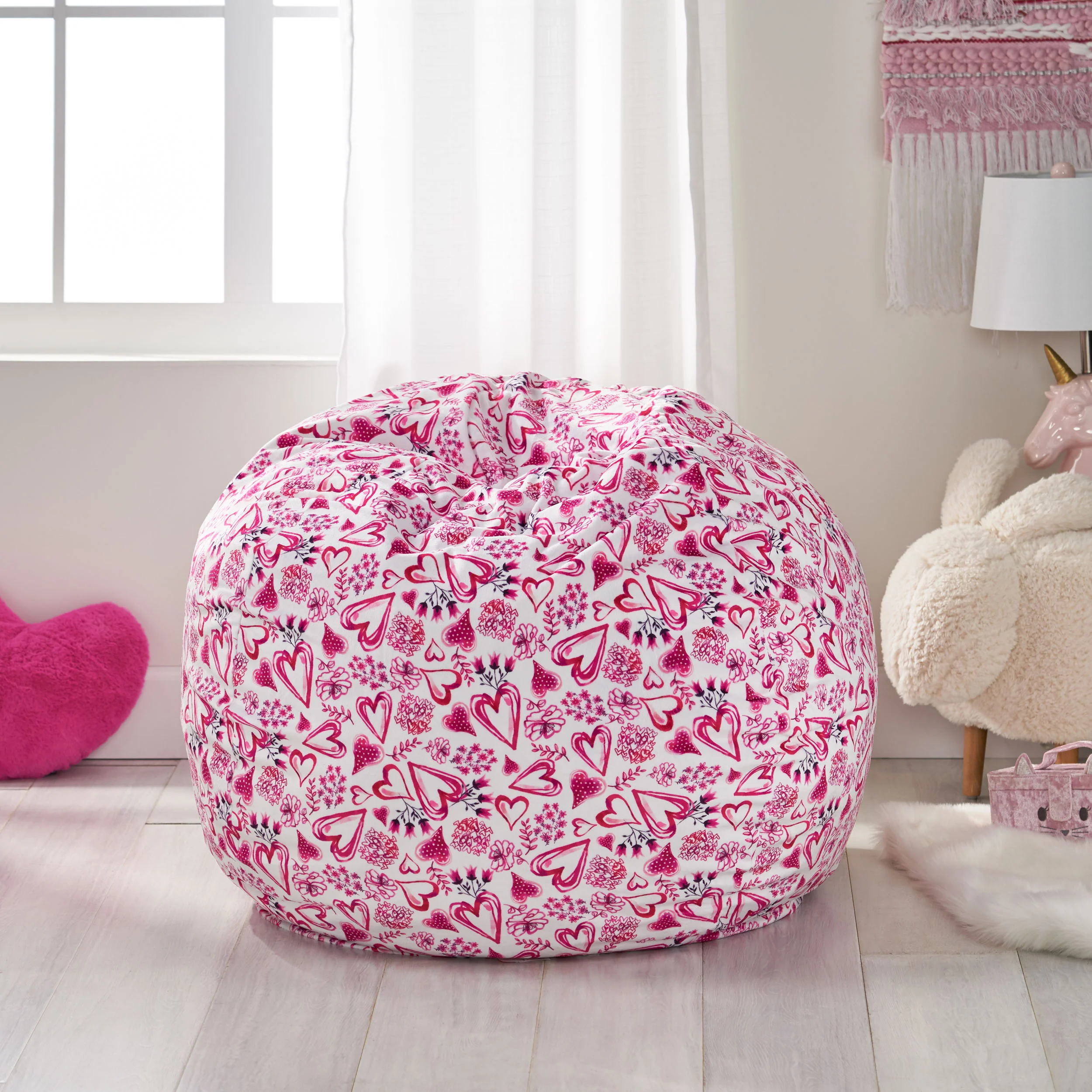Talitha Modern 3 Foot Fabric Bean Bag - furnishings