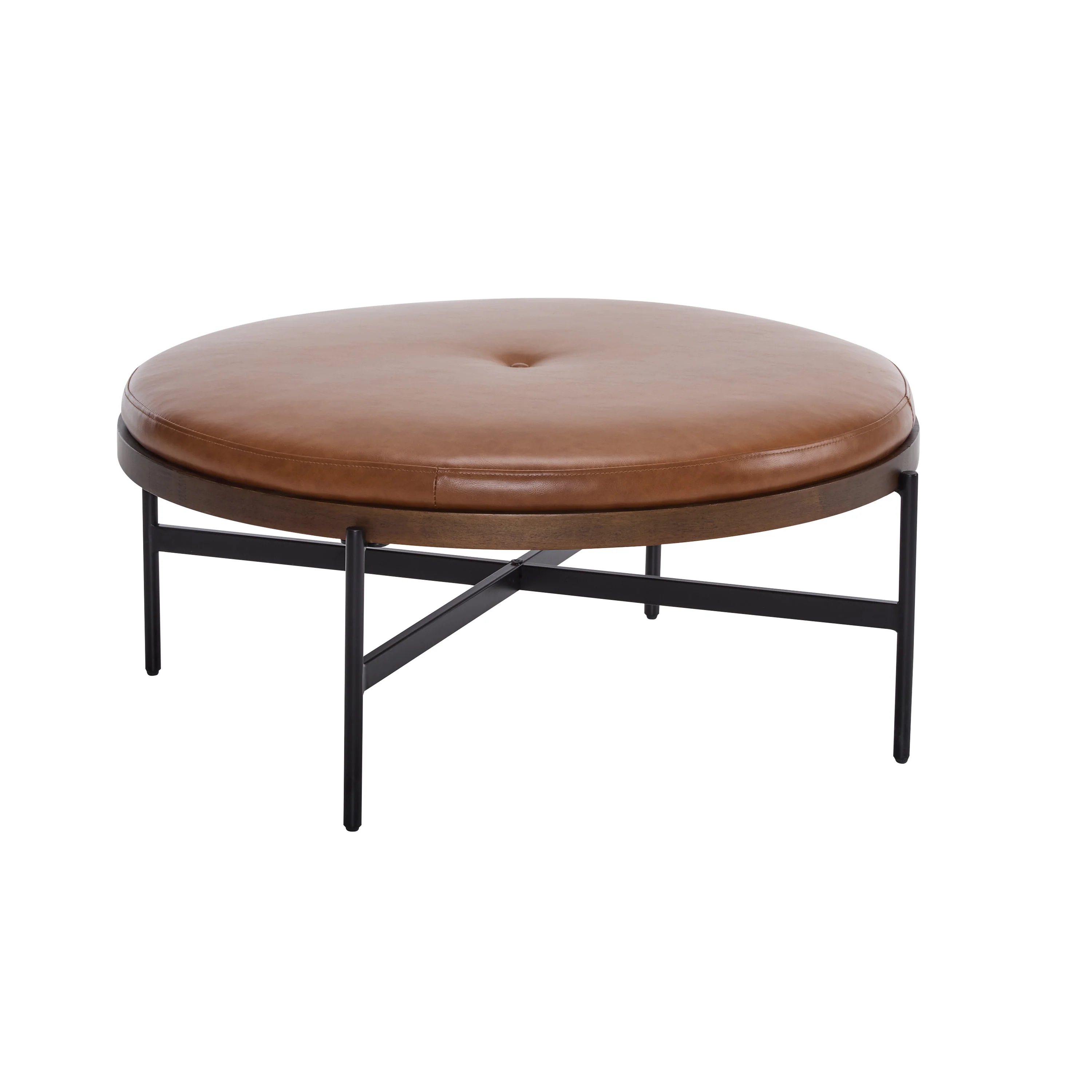 Lyricie Modern Round Ottoman Bench Table - furnishings