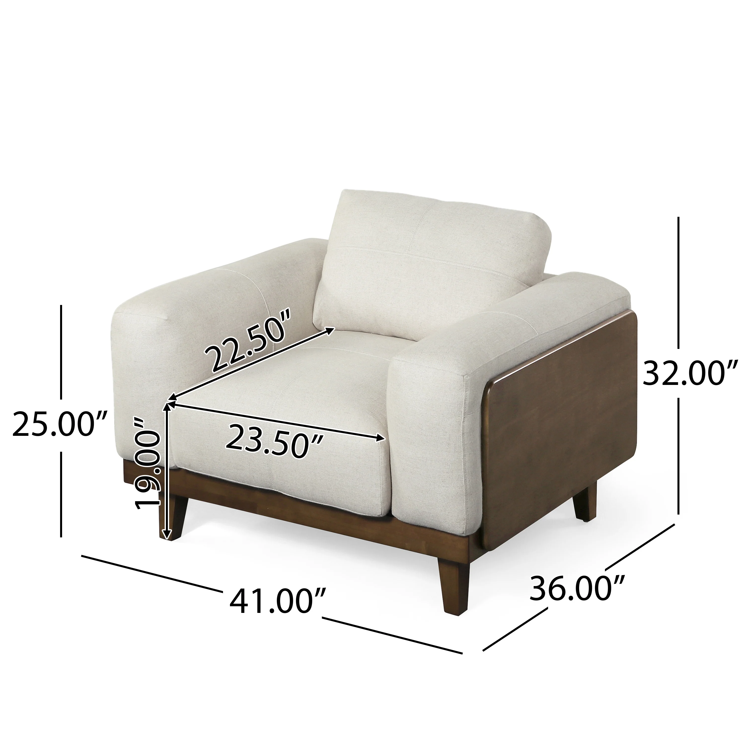 Connor Contemporary Upholstered Oversized Club Chair - furnishings