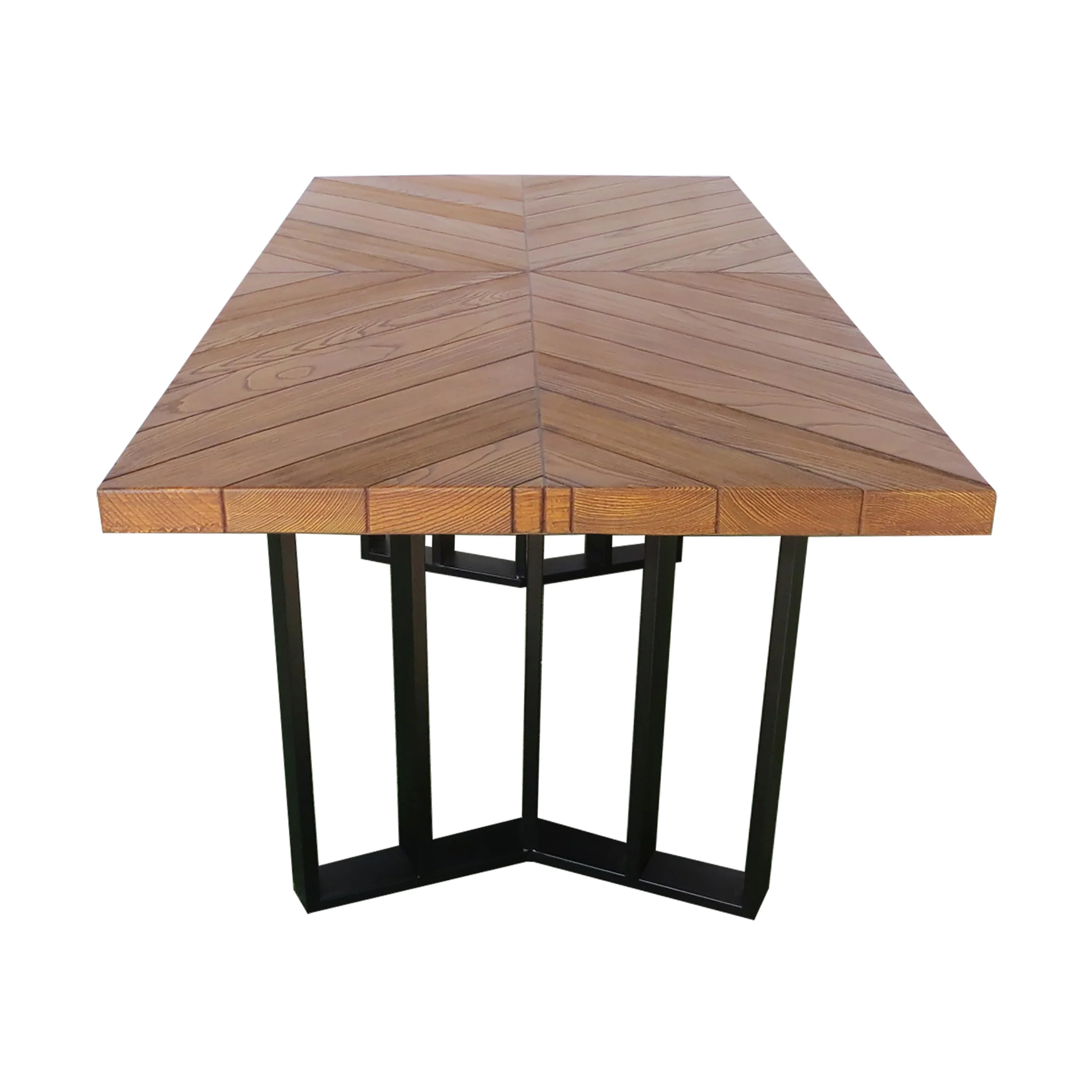 Valby Outdoor 6 Piece Wicker Dining Set with Concrete Dining Table and Bench - furnishings