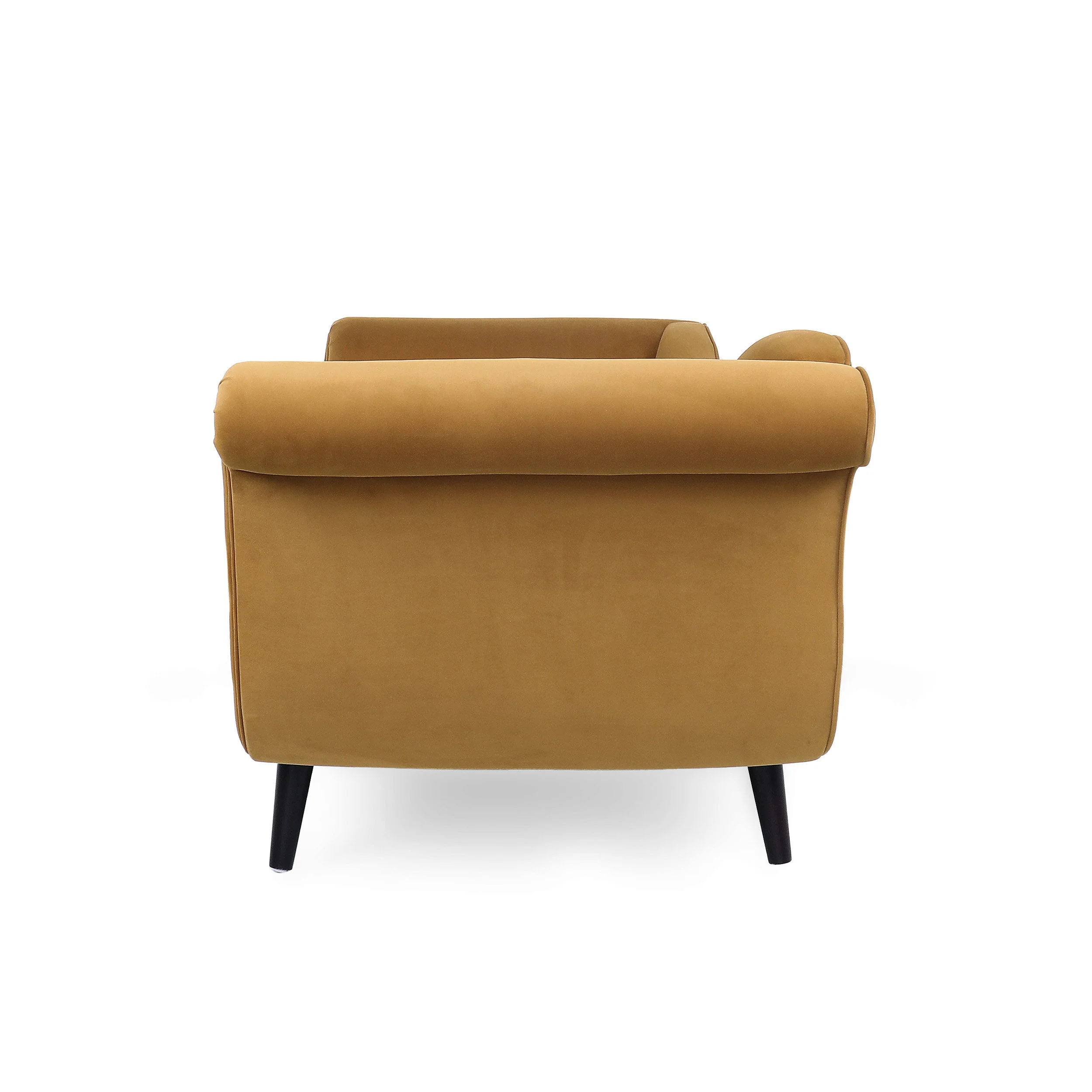 Jakyrah Contemporary Velvet Chaise Lounge with Scroll Arms - furnishings