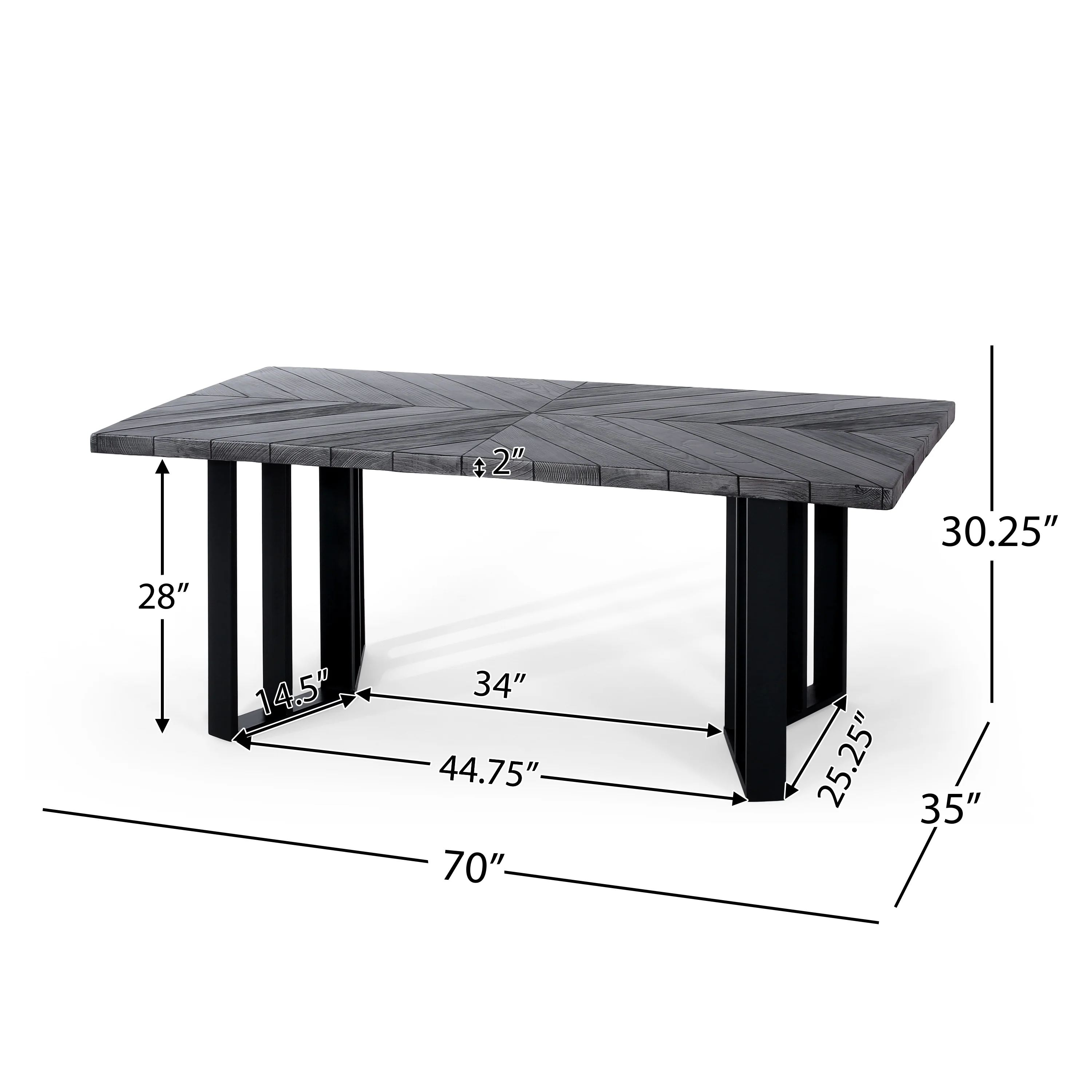 Truda Outdoor 6 Piece Wicker Dining Set with Concrete Dining Table and Bench - furnishings