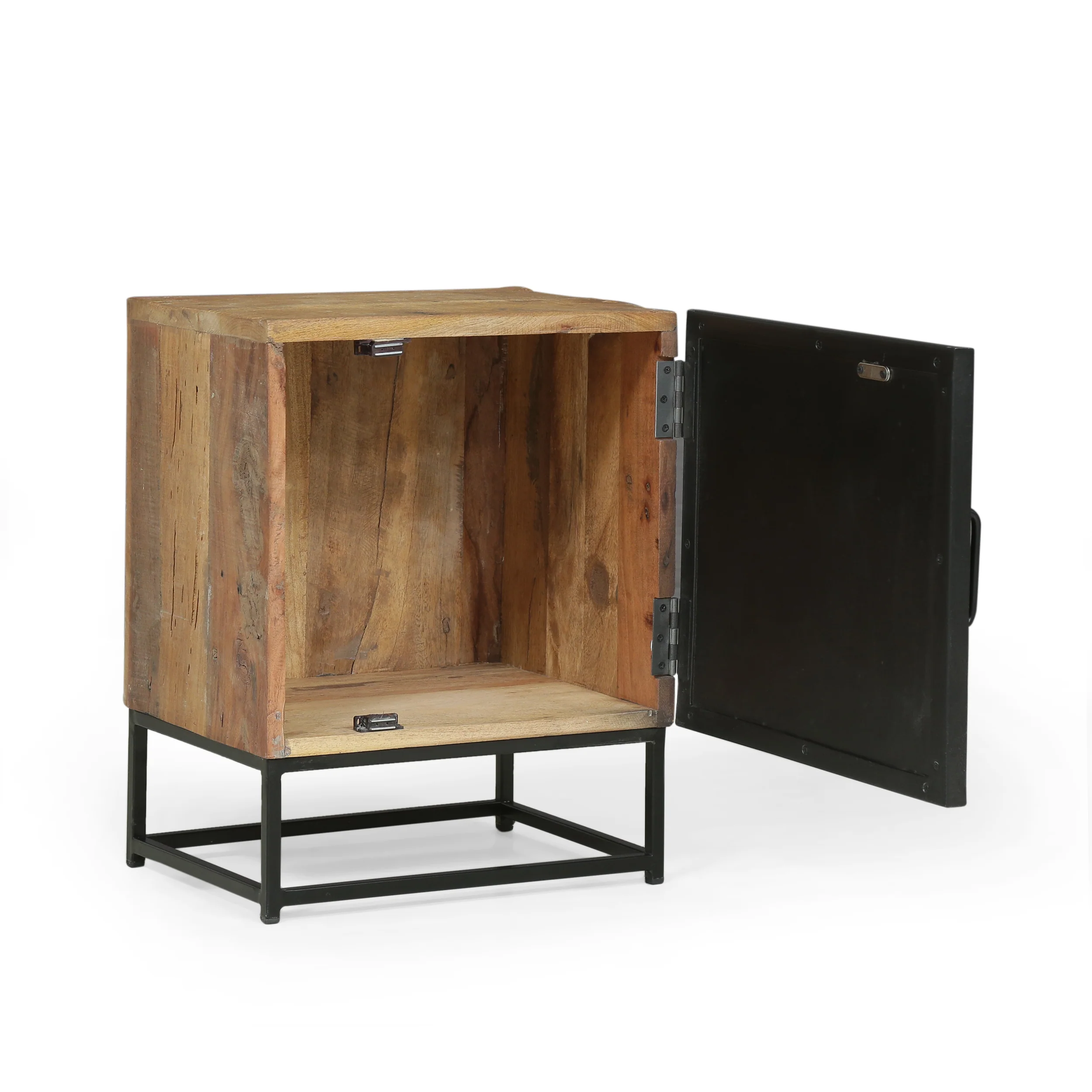 Chipper Handcrafted Boho Wooden Nightstand - furnishings