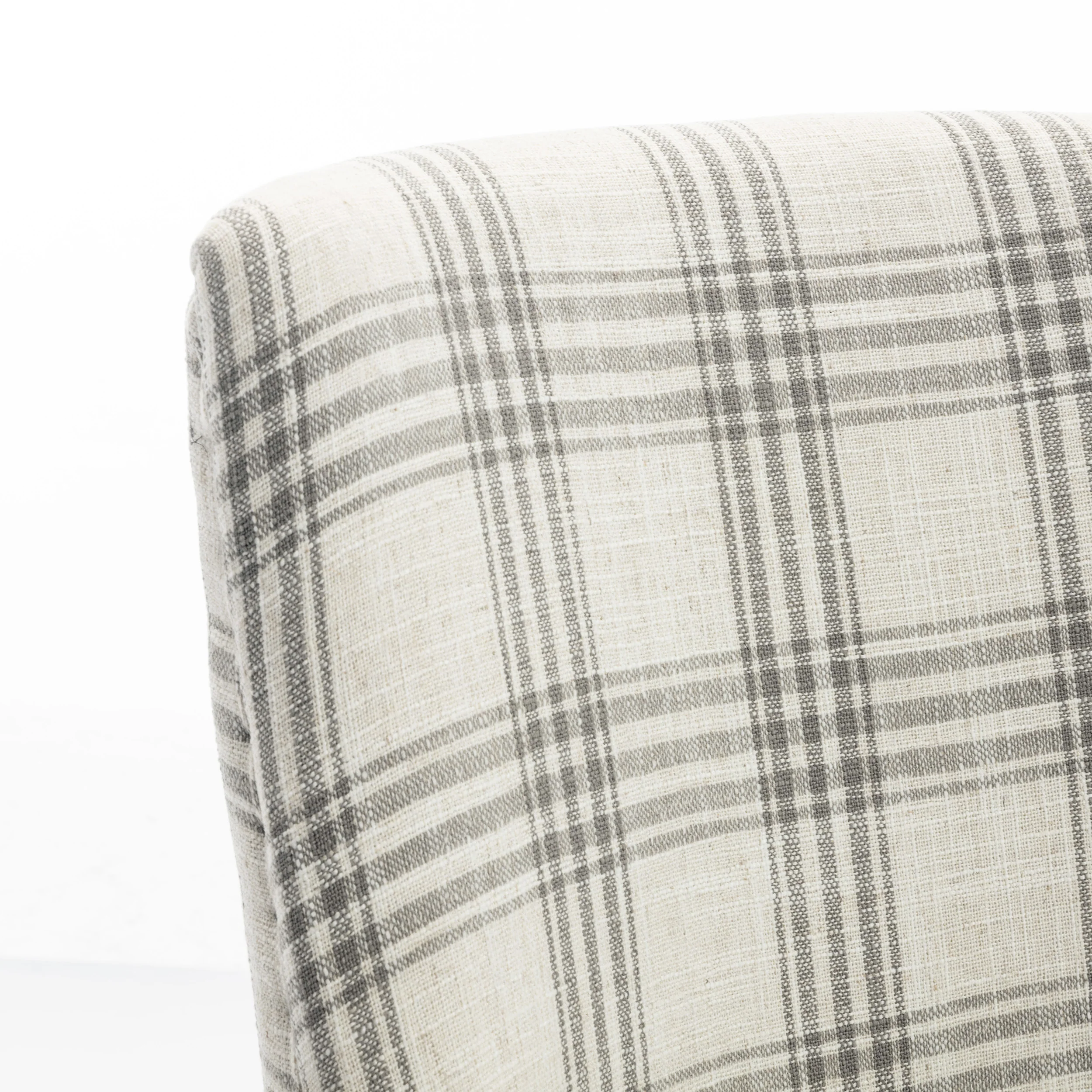 Rydel Contemporary Upholstered Plaid Dining Chairs, Set of 2 - furnishings