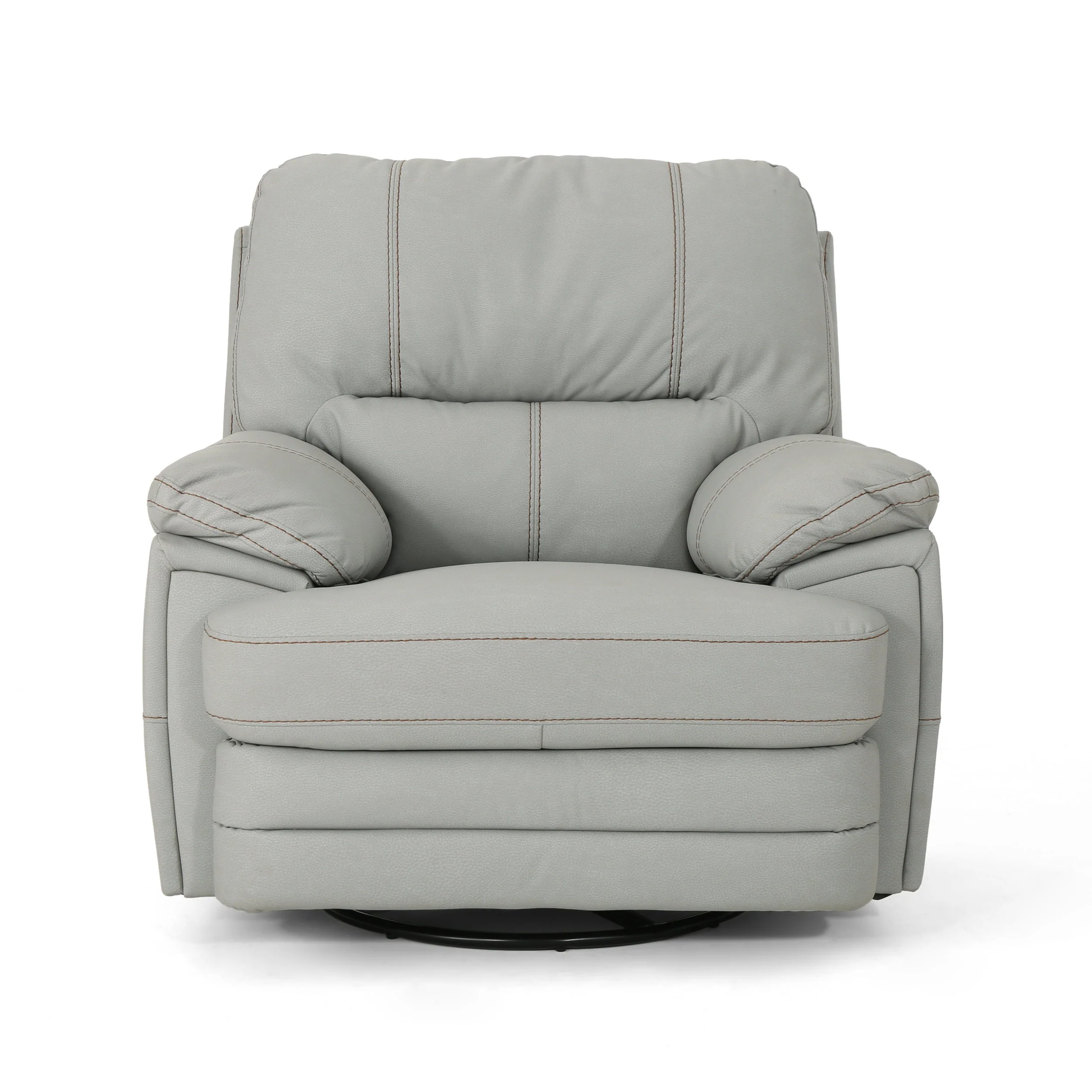 Laurent Bubba Leather Swivel Power Recliner - furnishings