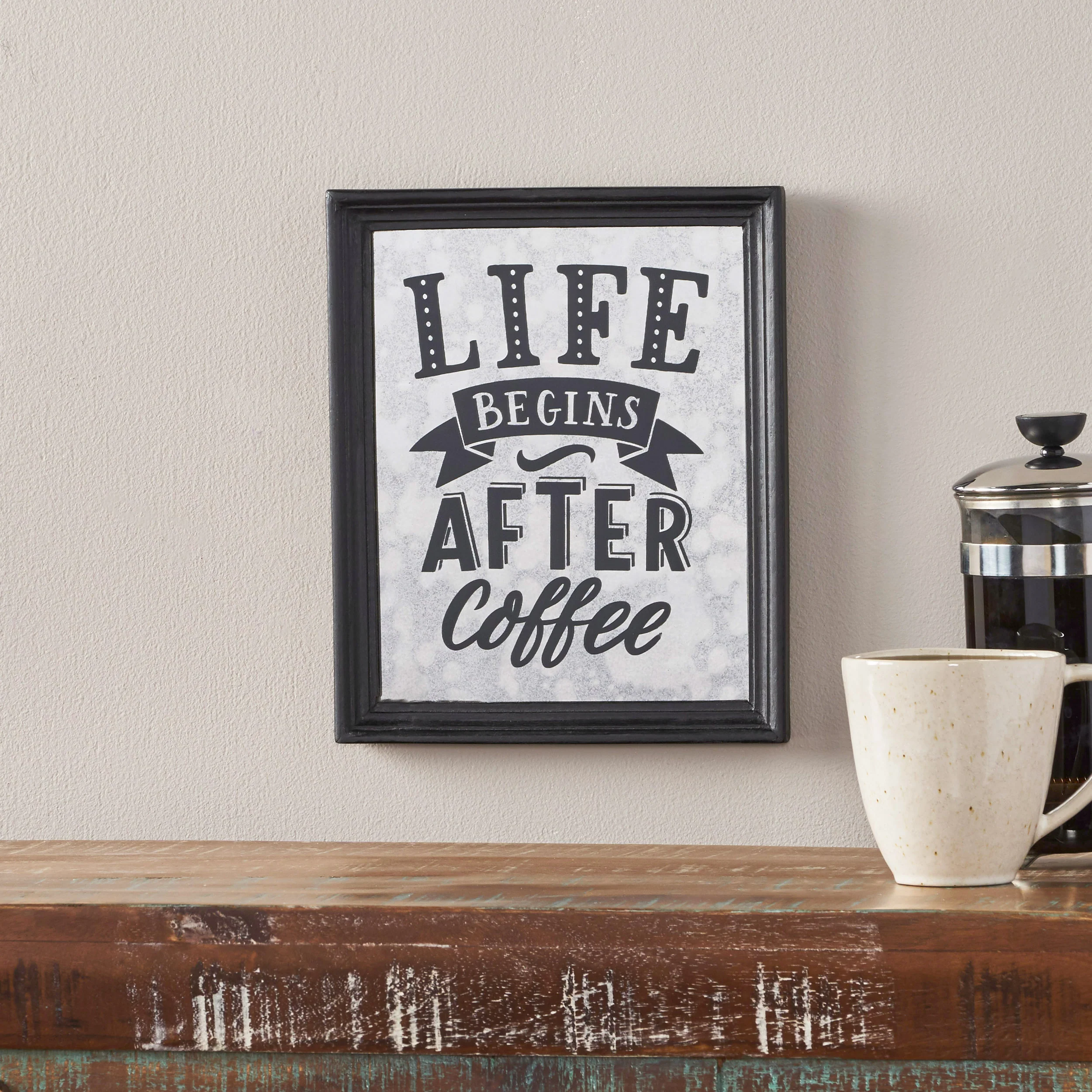 Marguerite Inspirational Coffee Wall Art - furnishings