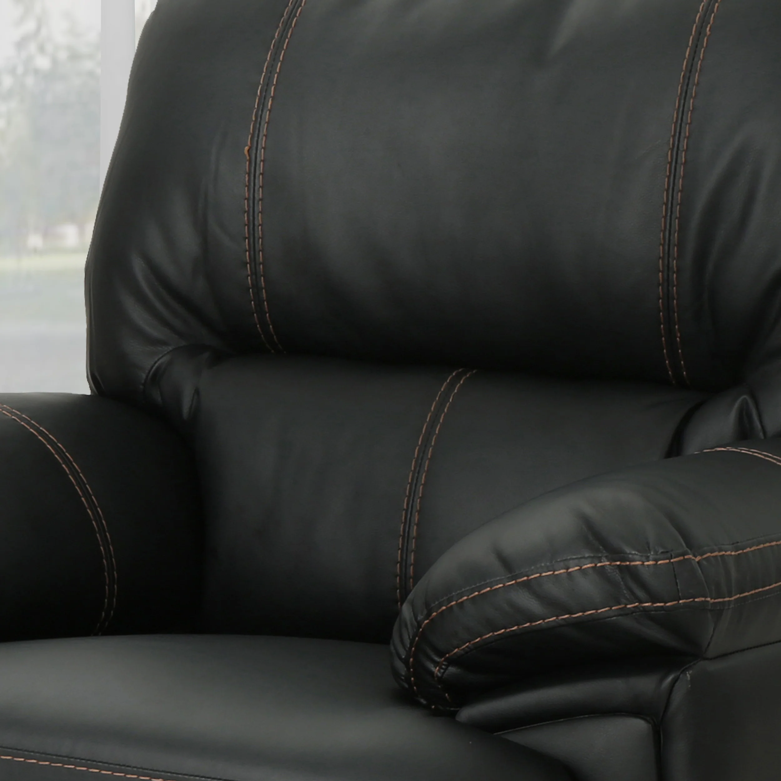 Laurent Bubba Leather Swivel Power Recliner - furnishings