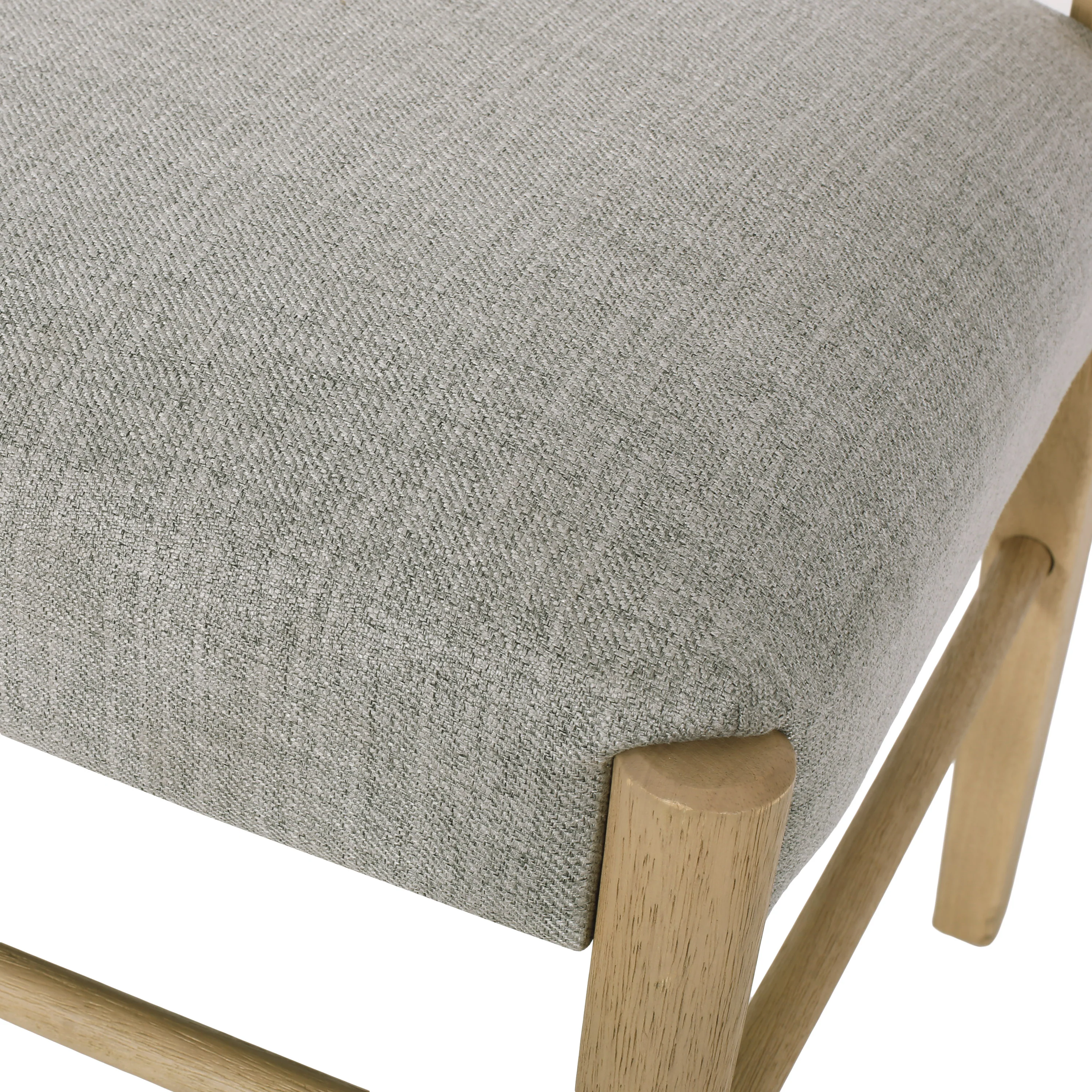 Felly Farmhouse Fabric Upholstered Wood Dining Chairs, Set of 2 - furnishings