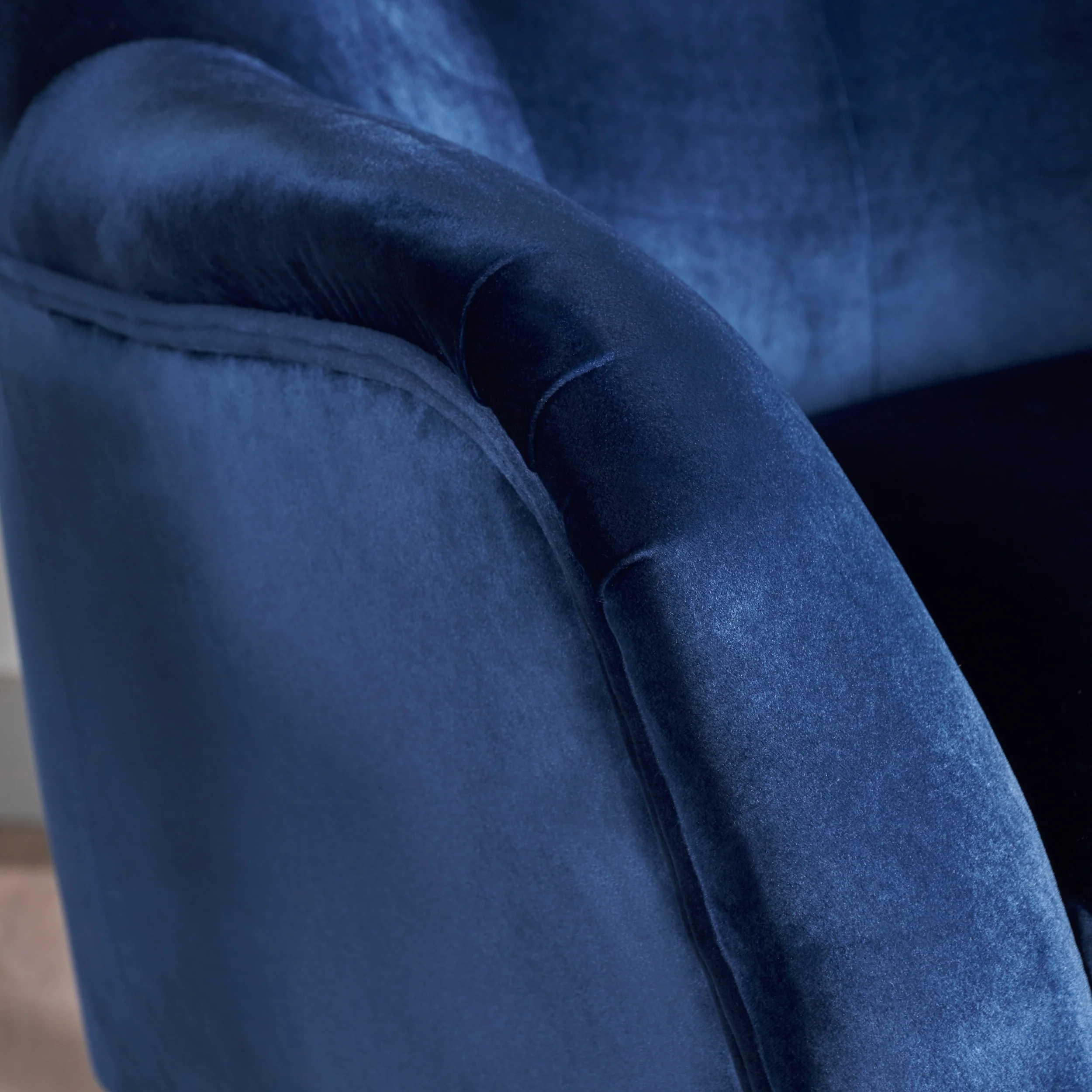 Mae Velvet Tufted Wingback Armchair - furnishings
