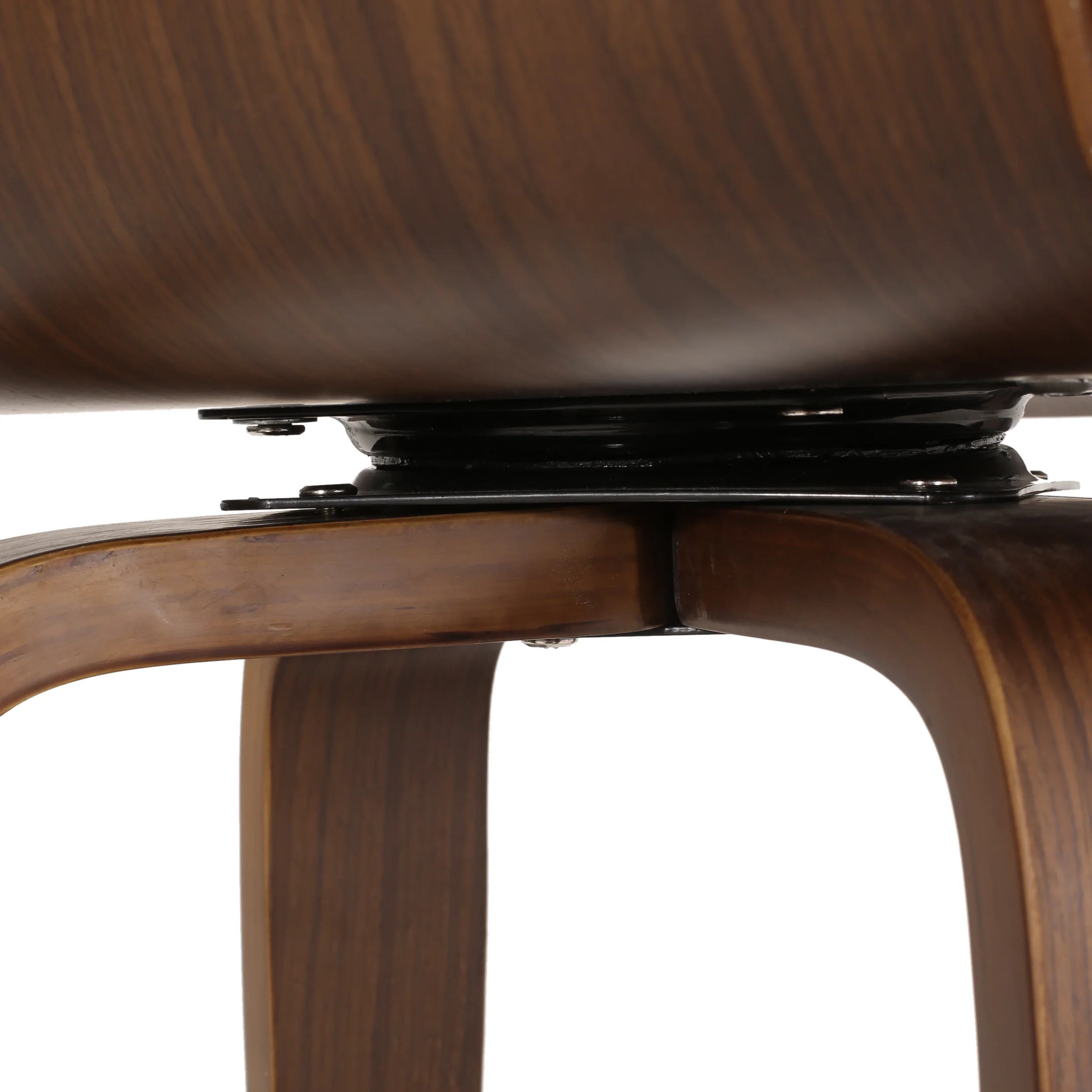 Mendon Mid Century Modern Channel Stitch Bentwood Swivel Barstools, Set of 2 - furnishings