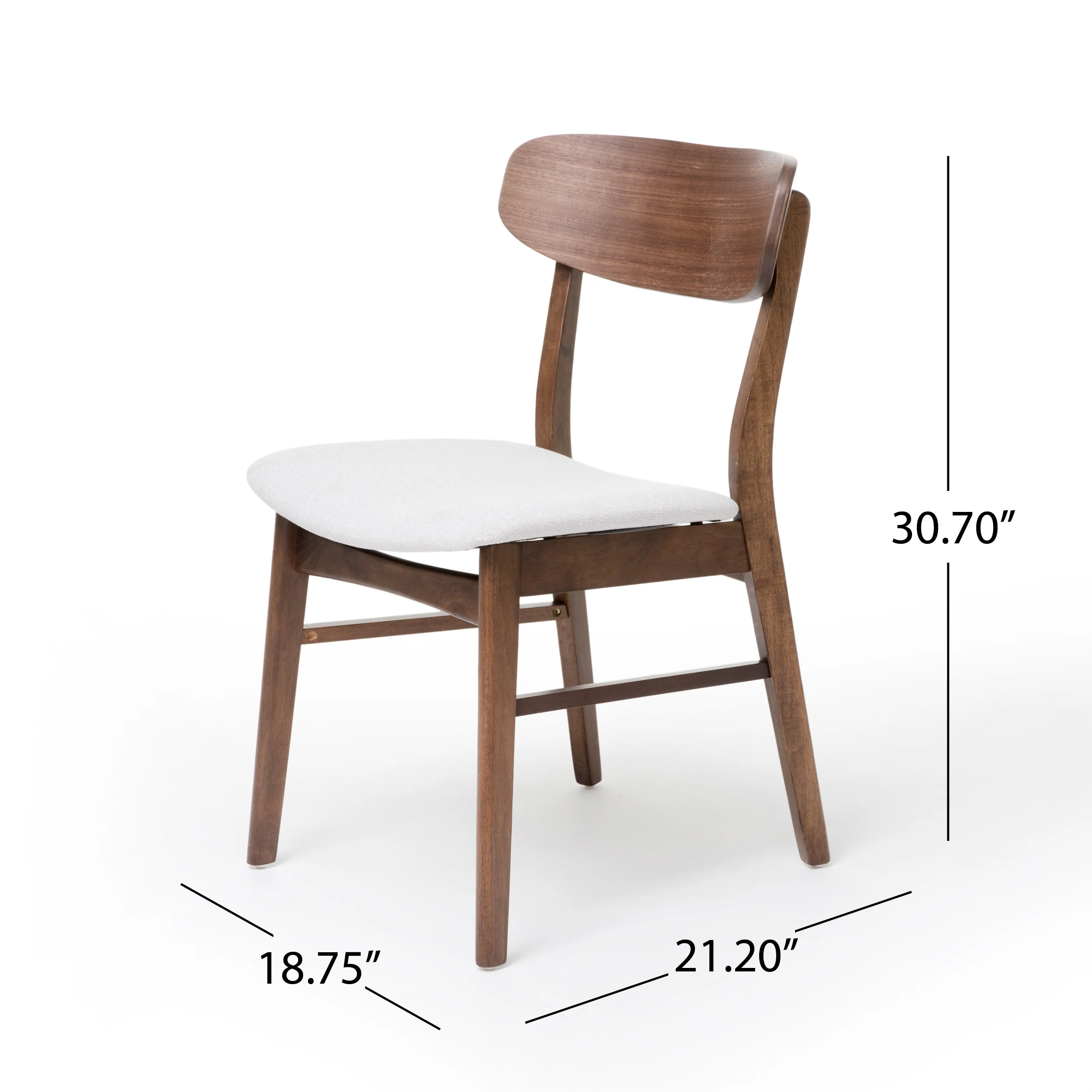 Williamgsburg Mid-Century Modern 5 Piece Dining Set - furnishings
