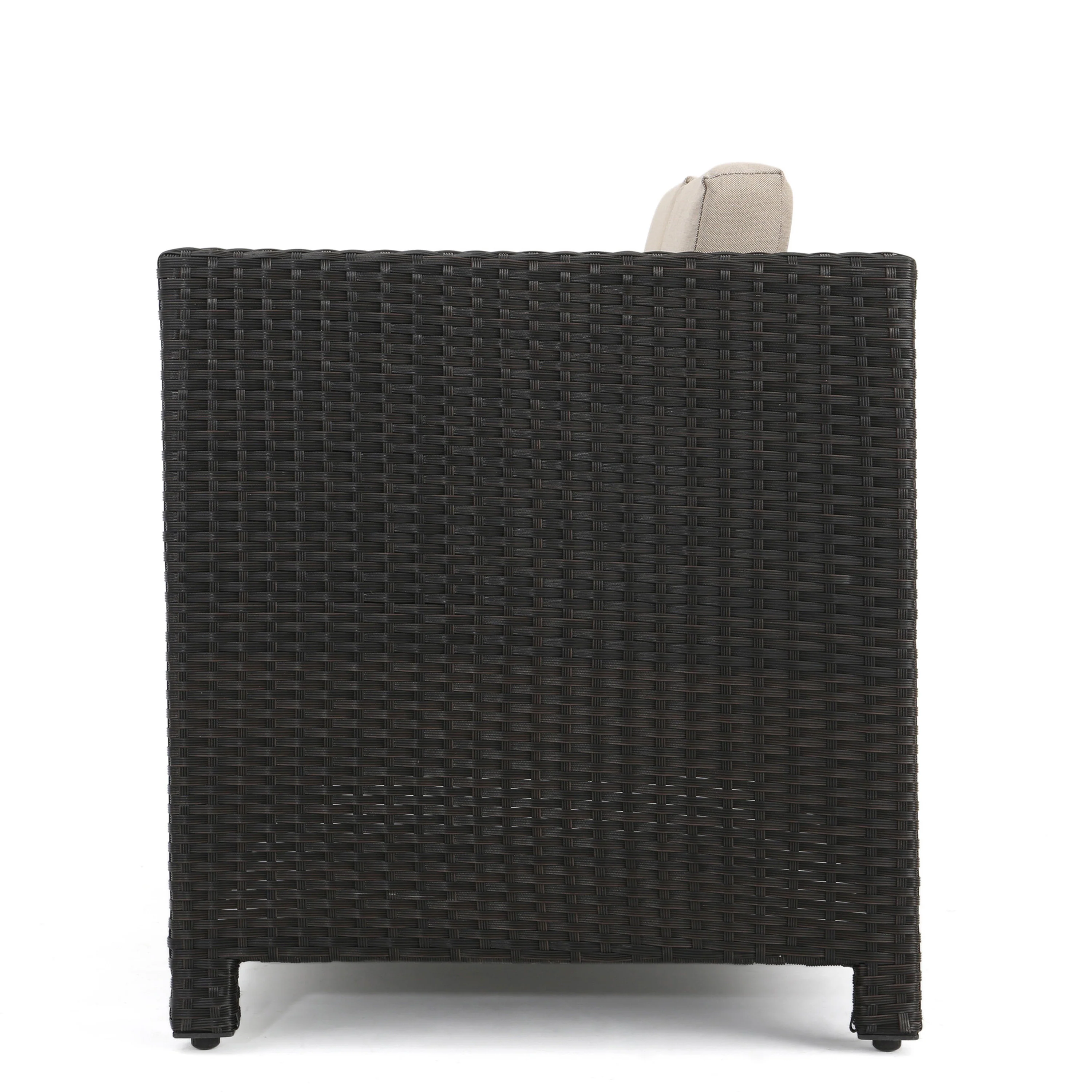 Venice Outdoor PE Wicker Love Seat - furnishings