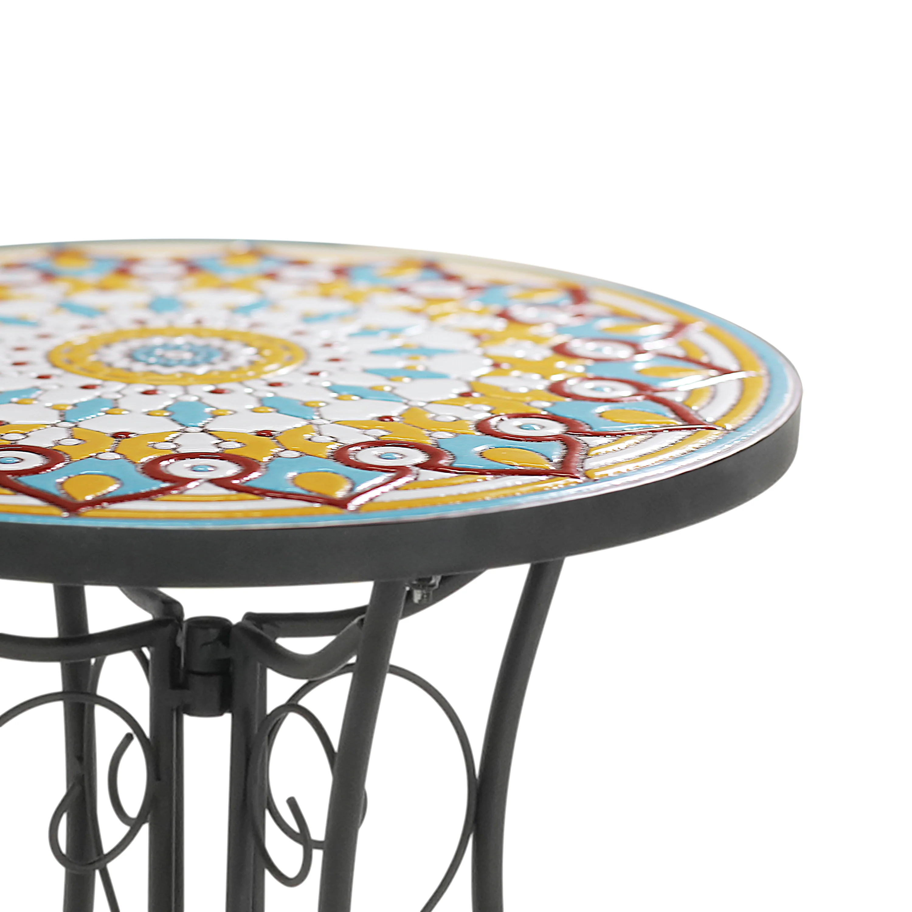 Thanee Outdoor Patio Round Side Table - furnishings