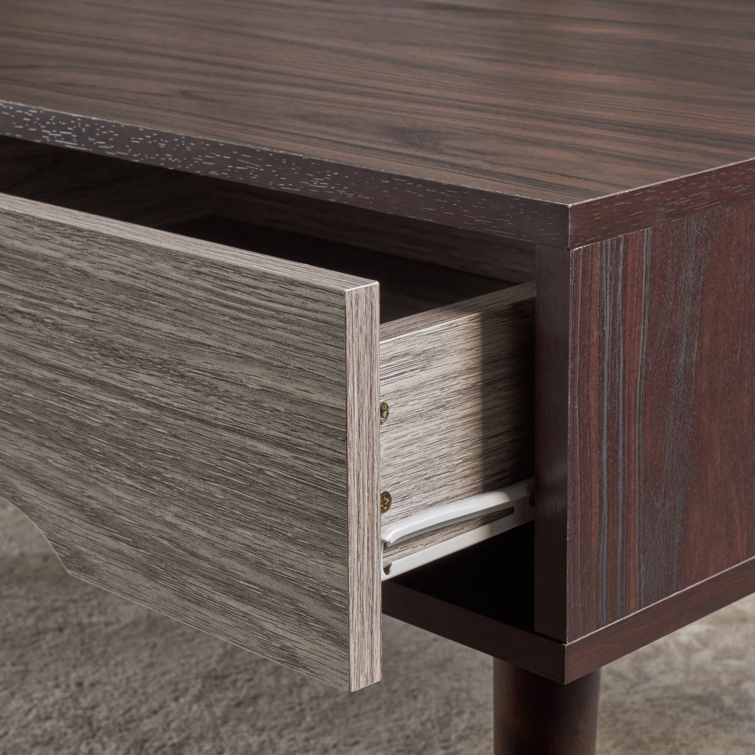 Naomi Mid Century Modern Finished Fiberboard Coffee Table - furnishings