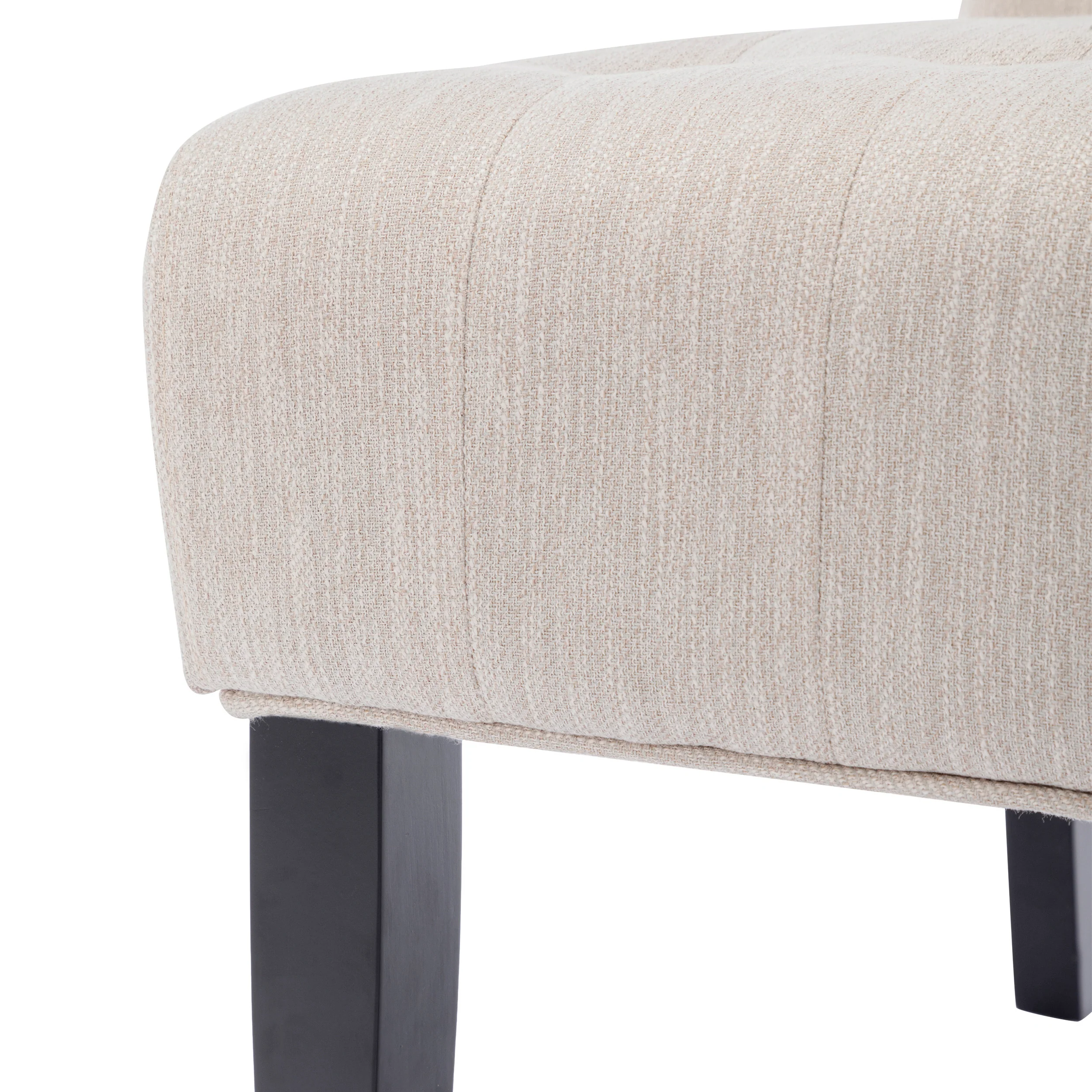 Mulligan Contemporary Fabric Tufted Slipper Chairs, Set of 2 - furnishings