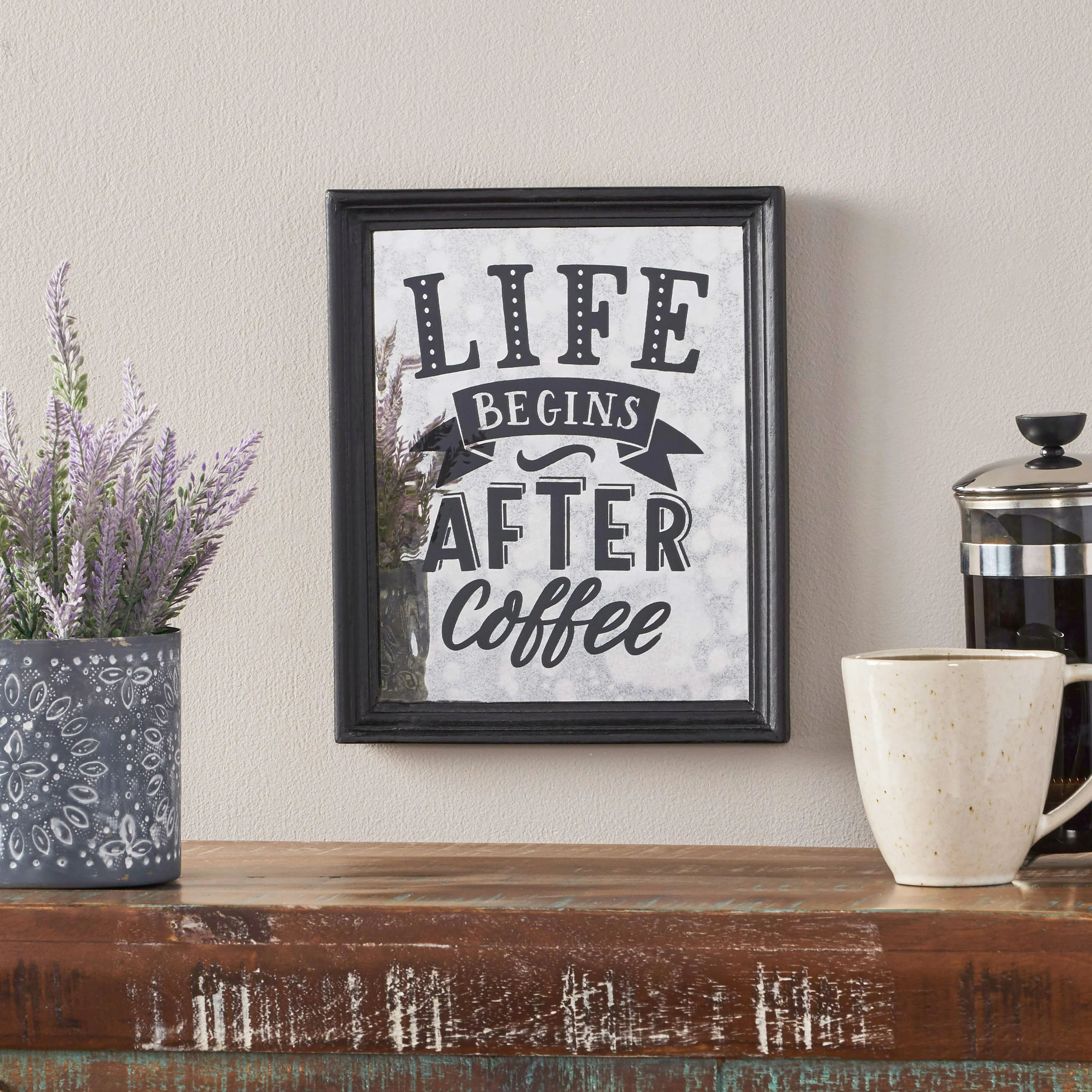 Marguerite Inspirational Coffee Wall Art - furnishings
