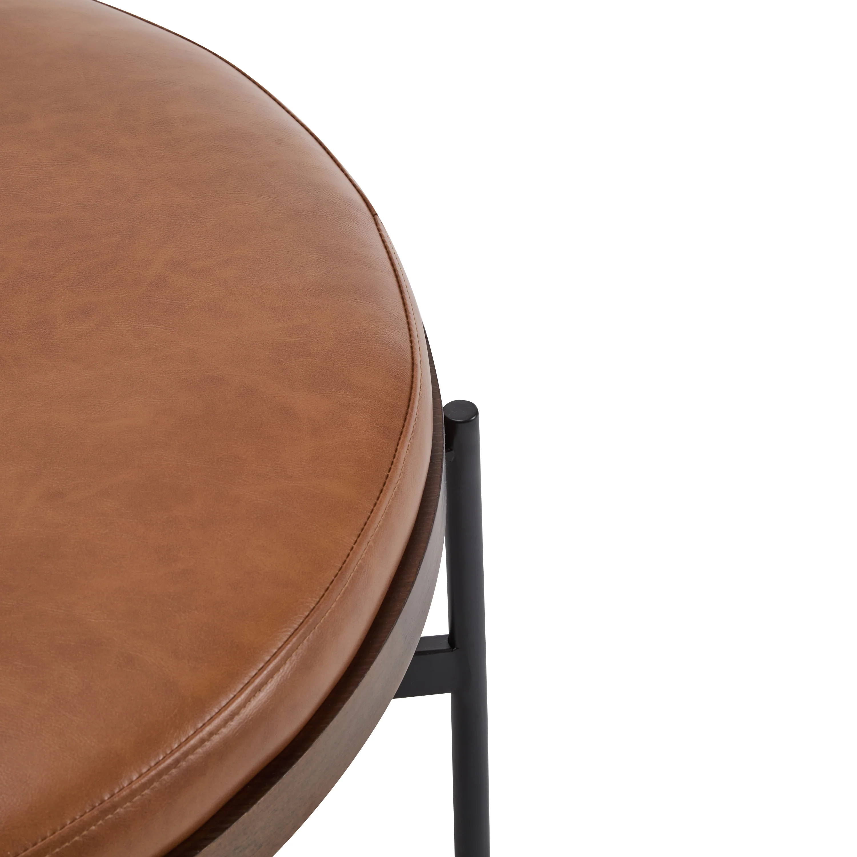 Lyricie Modern Round Ottoman Bench Table - furnishings