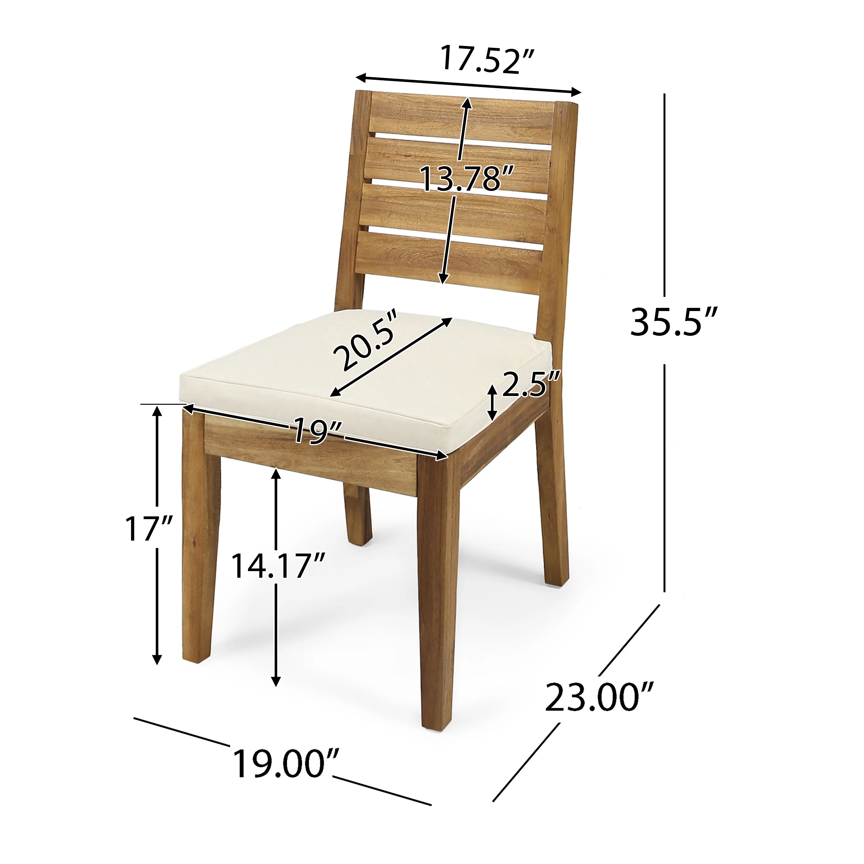 Kemp Outdoor 6-Seater Acacia Wood Dining Set - furnishings