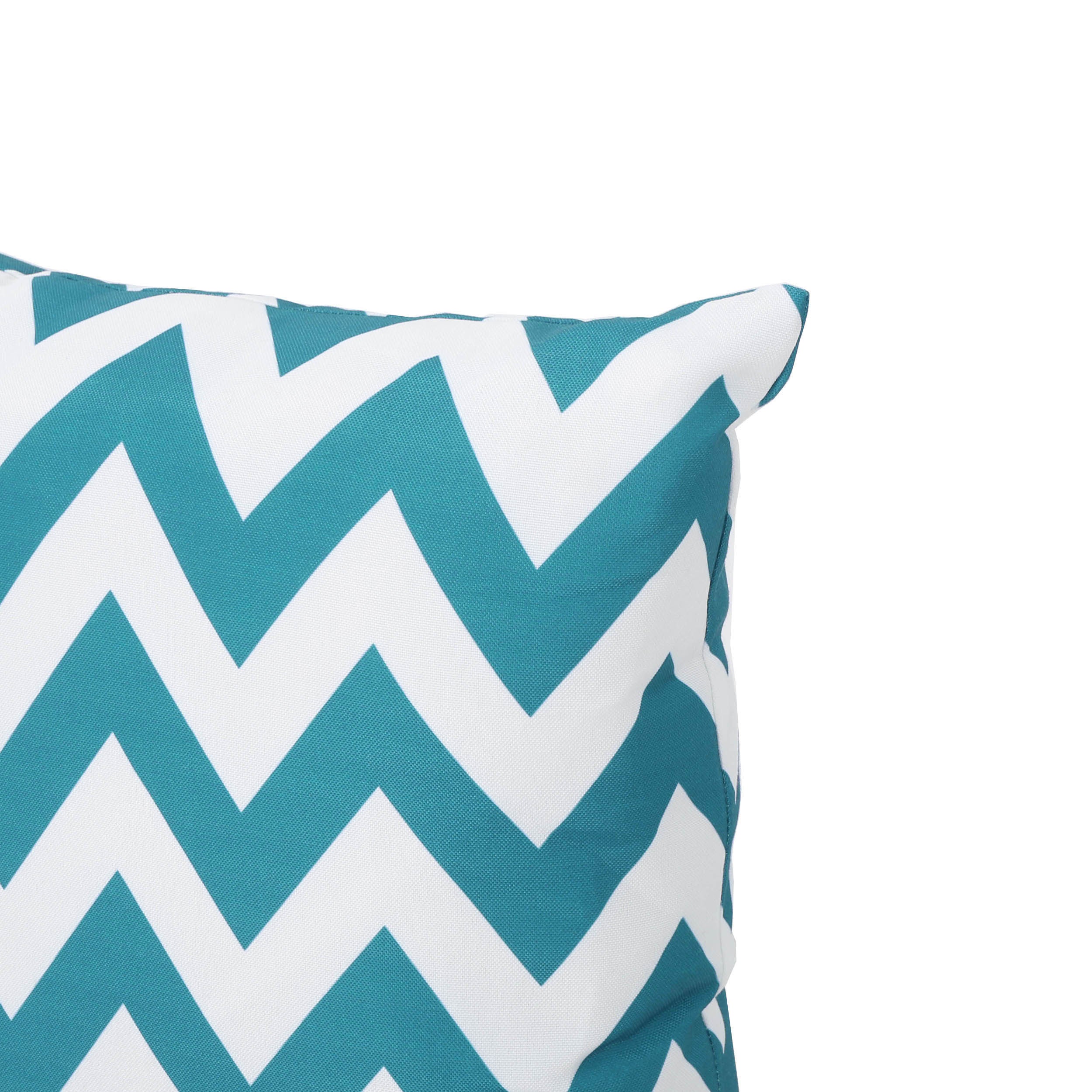 Ernest Indoor Zig Zag Striped Water Resistant Square Throw Pillow - furnishings