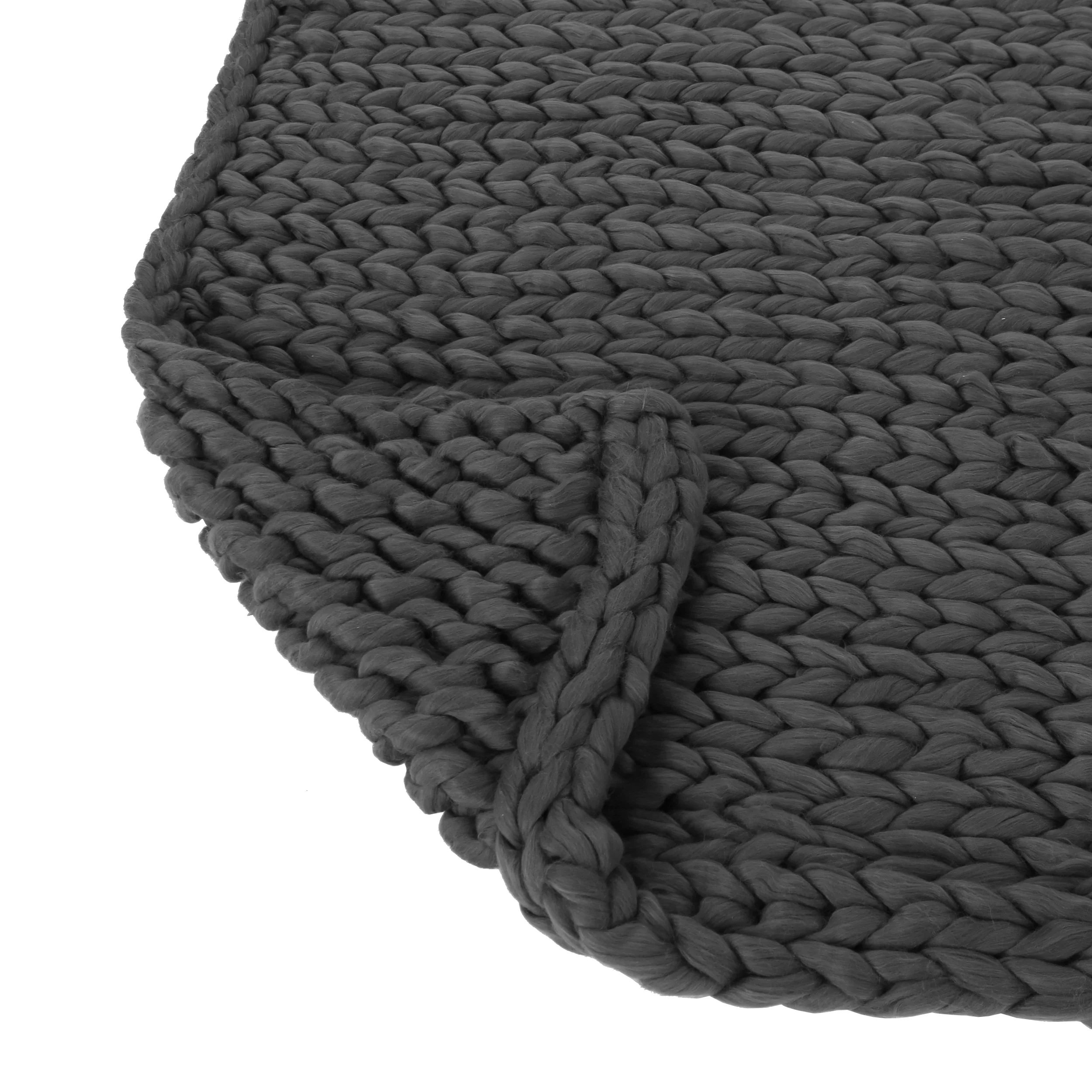 Jacqueline Modern Knit Stitch Fabric Rectangle Throw Blanket - furnishings