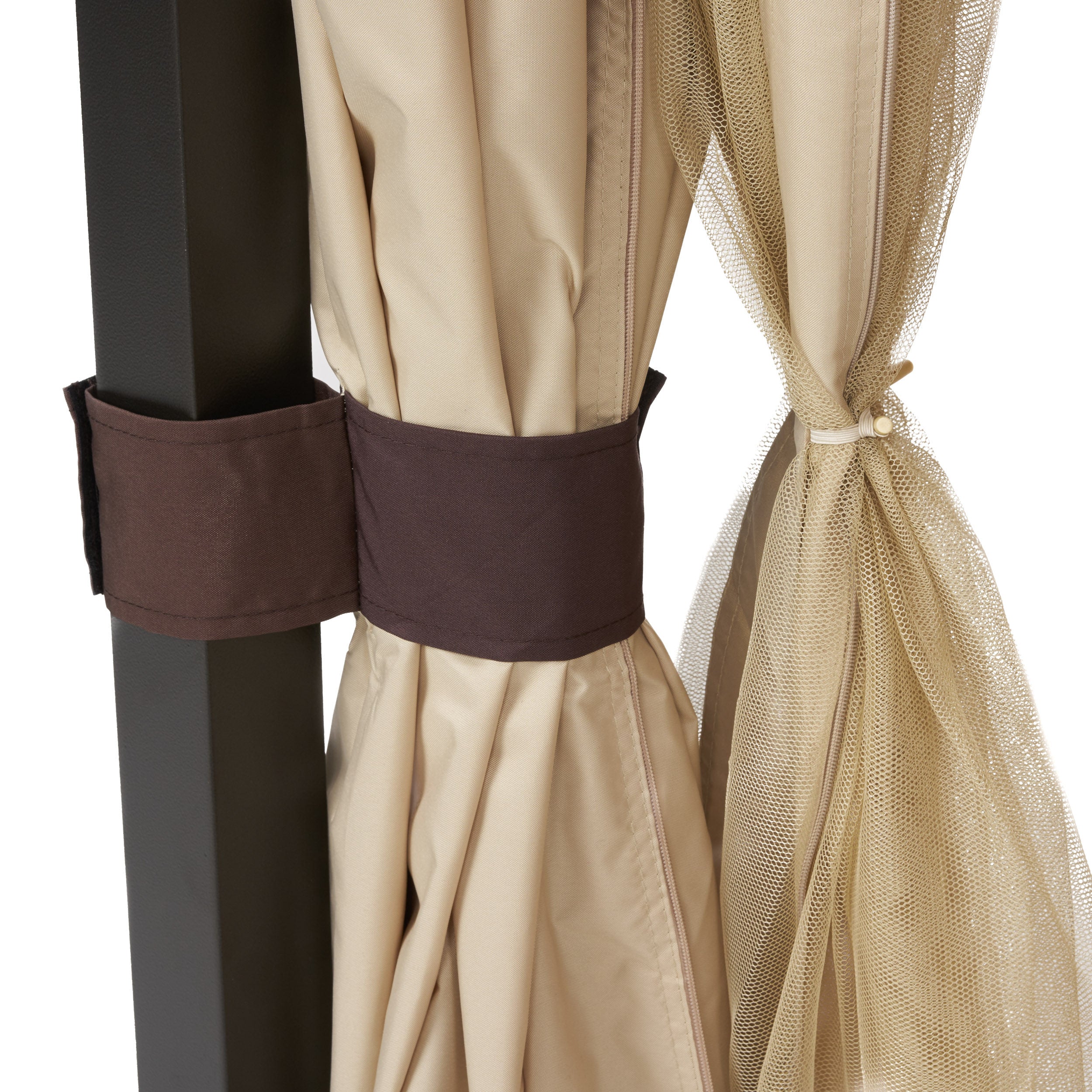 Sonoma Outdoor Curtains With Mosquito Netting 10 x 10 Foot Gazebo - furnishings