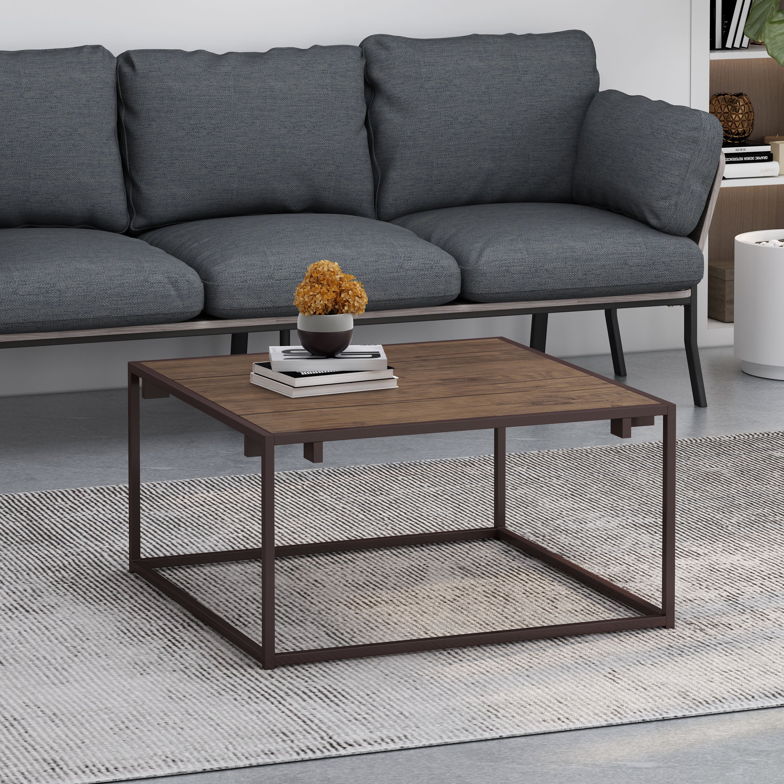 Fortson Modern Industrial Coffee Table - furnishings