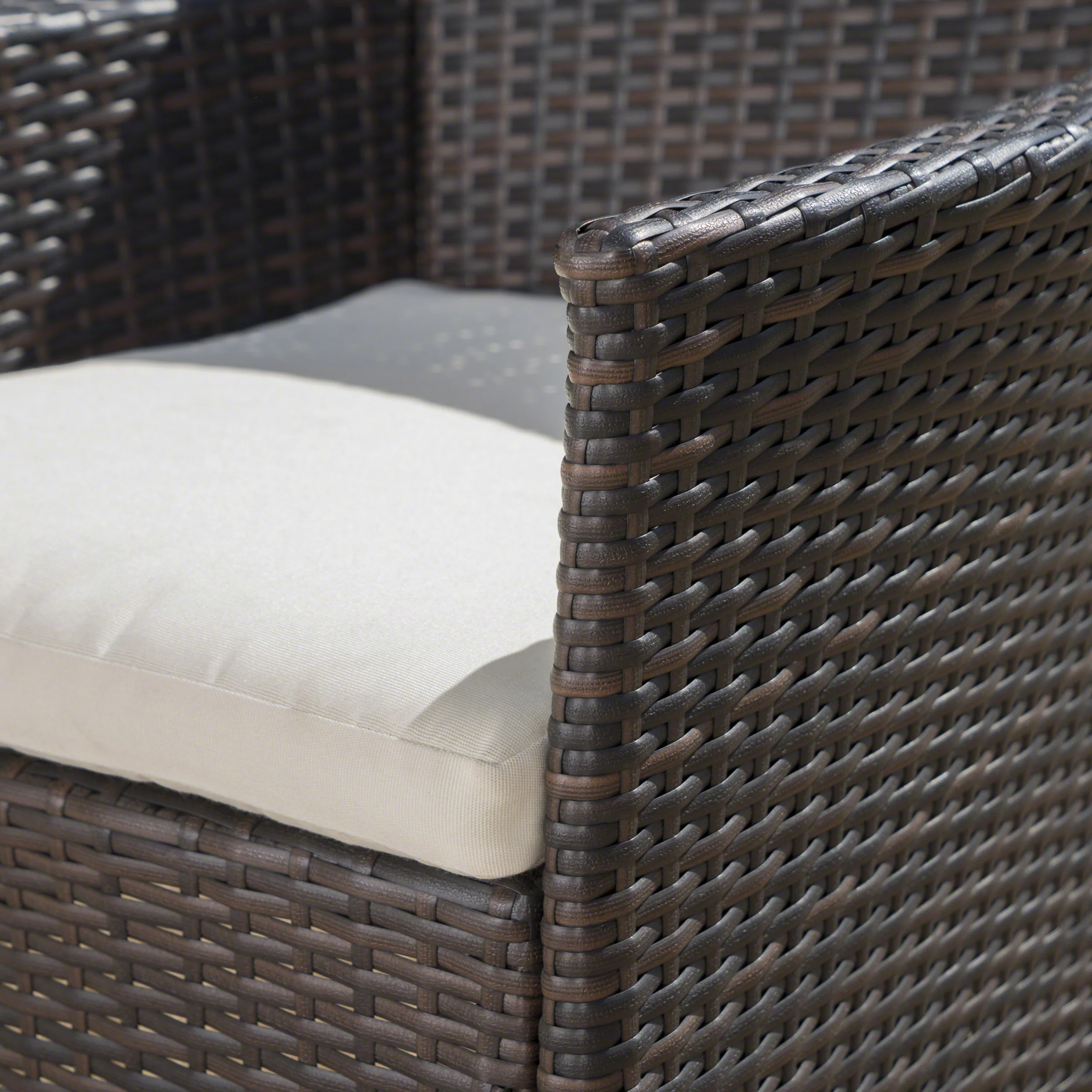 Taft 6 Persons Wood & Wicker Outdoor Dining Set - furnishings