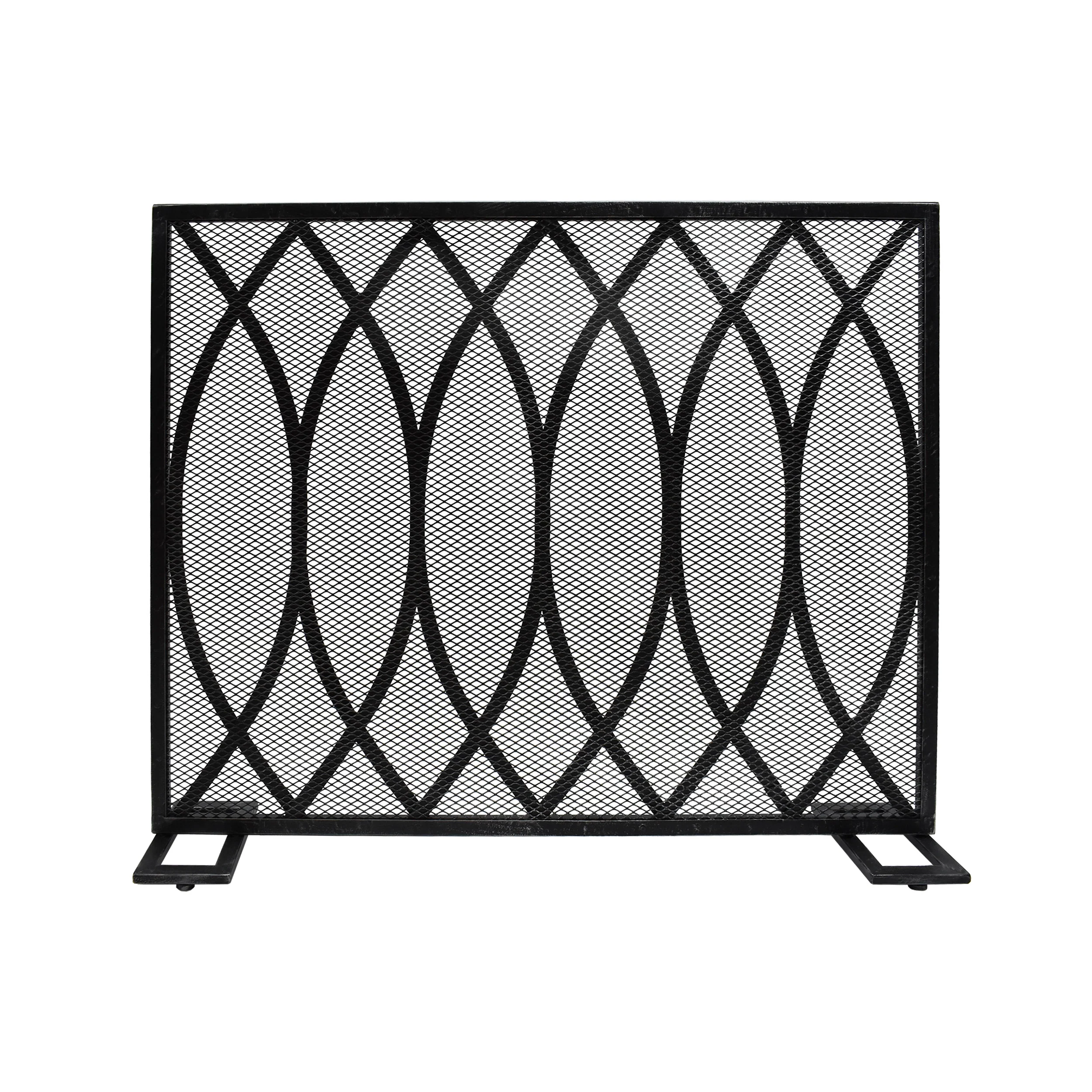 Junior Modern Single PanelIron Firescreen - furnishings