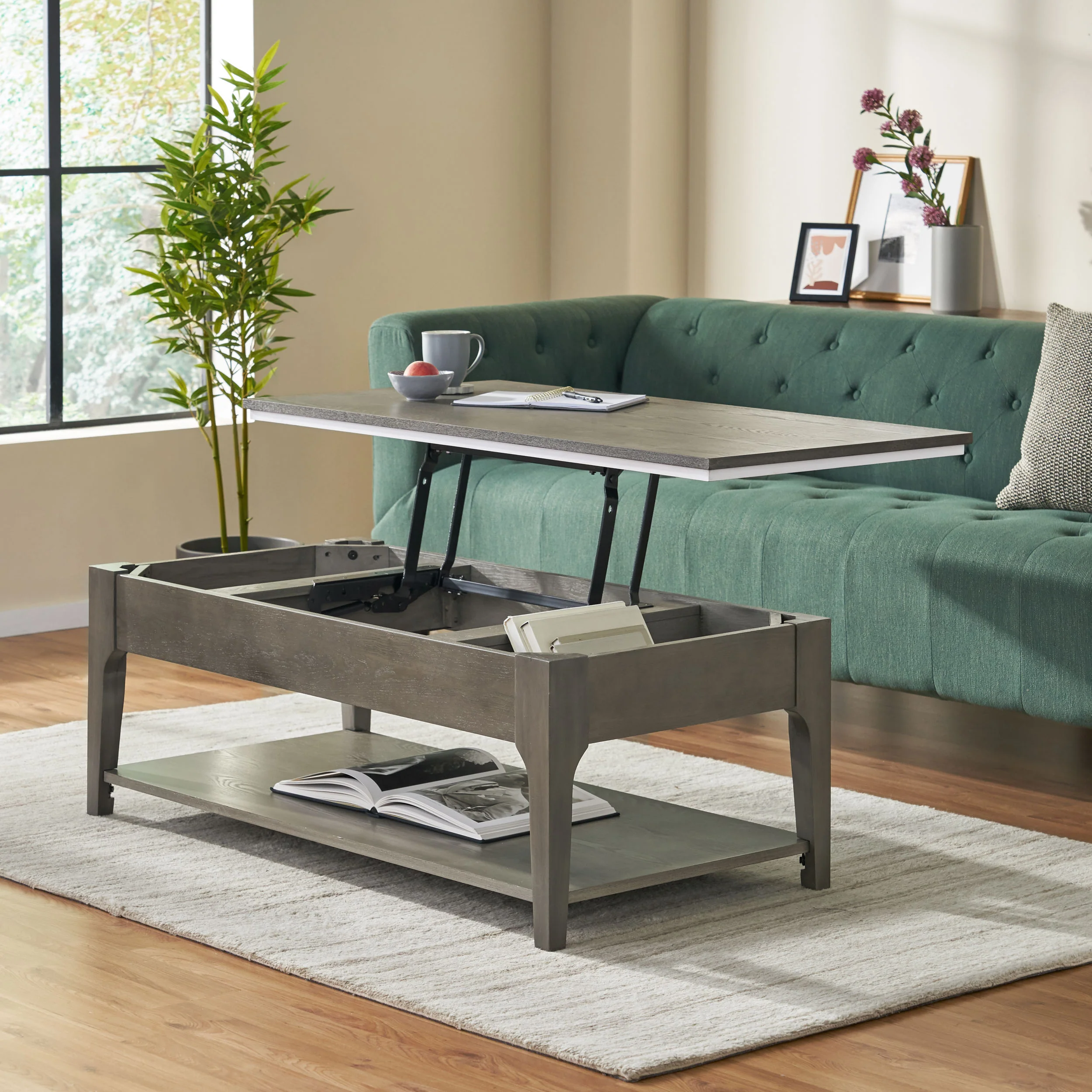 Adeel Transitional Lift-Top Coffee Table - furnishings
