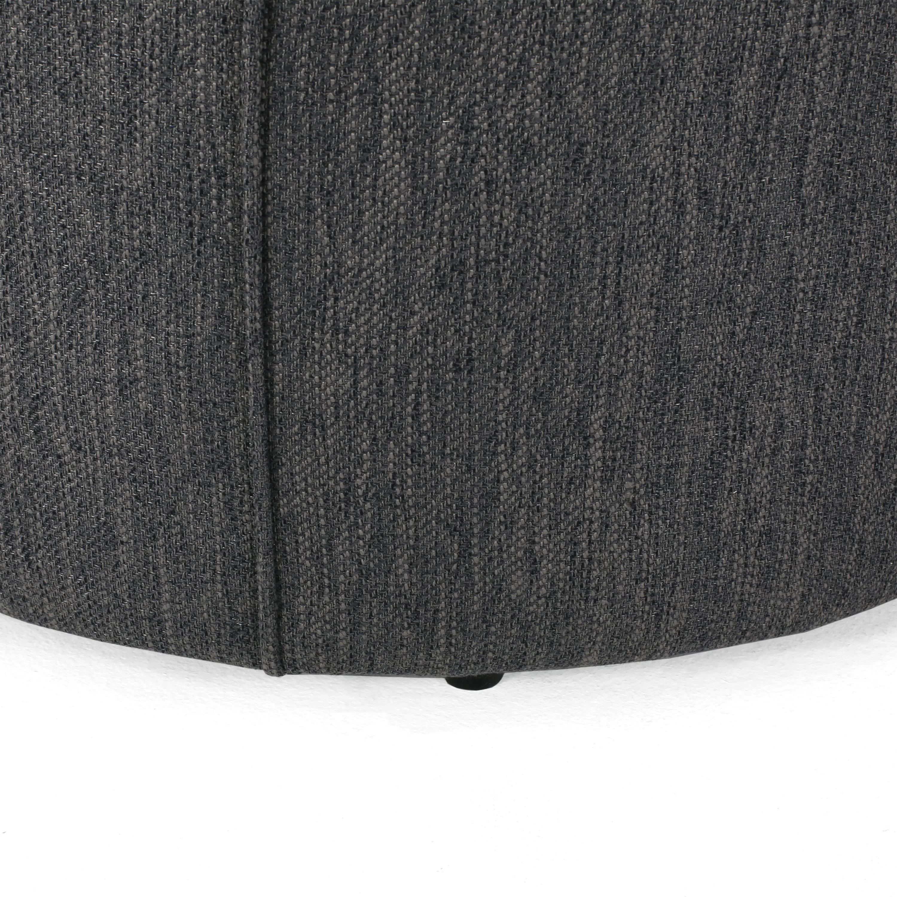 Bergeson Fabric Upholstered Round Ottoman - furnishings