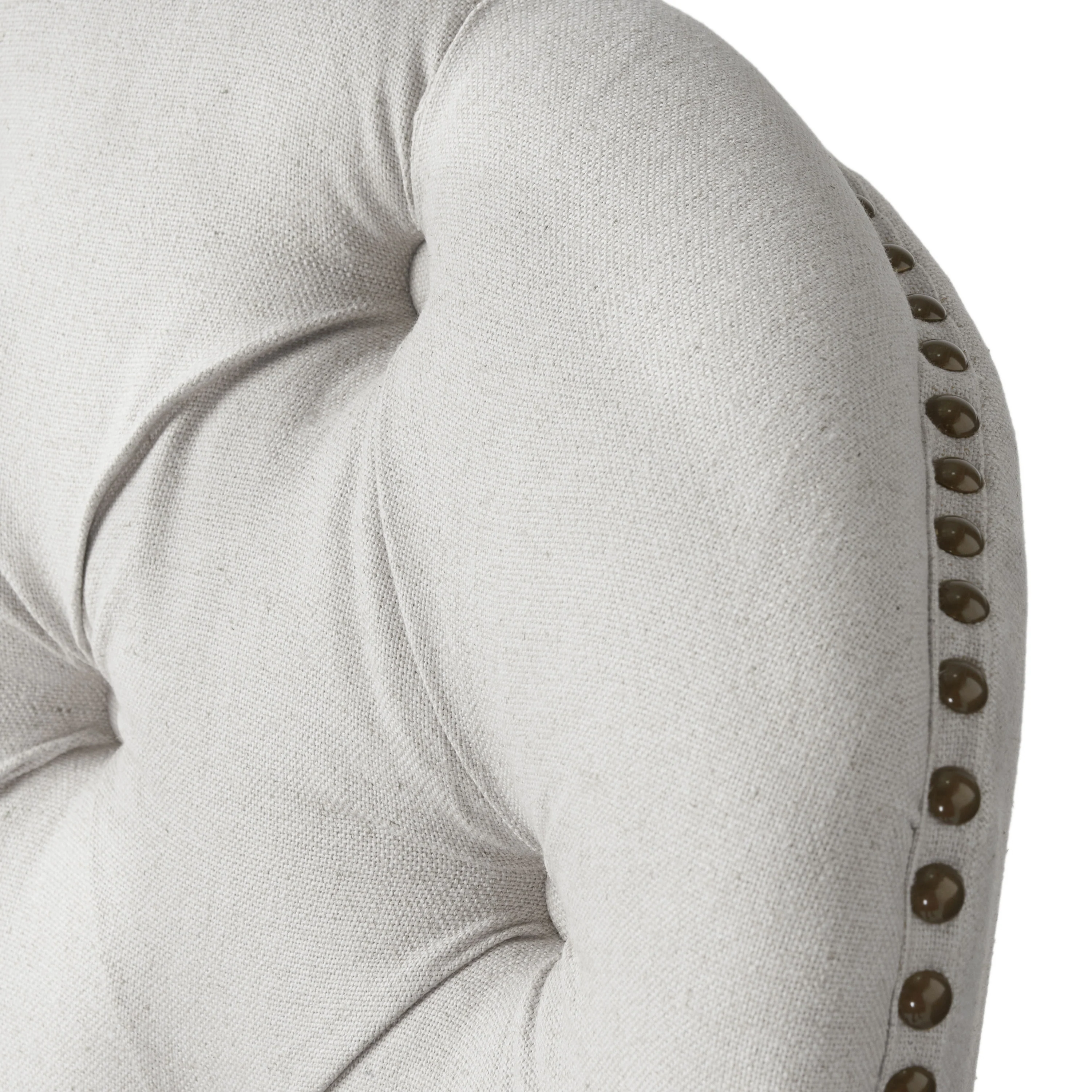 Teton Button Tufted Upholstered Club Chair With Footstool - furnishings