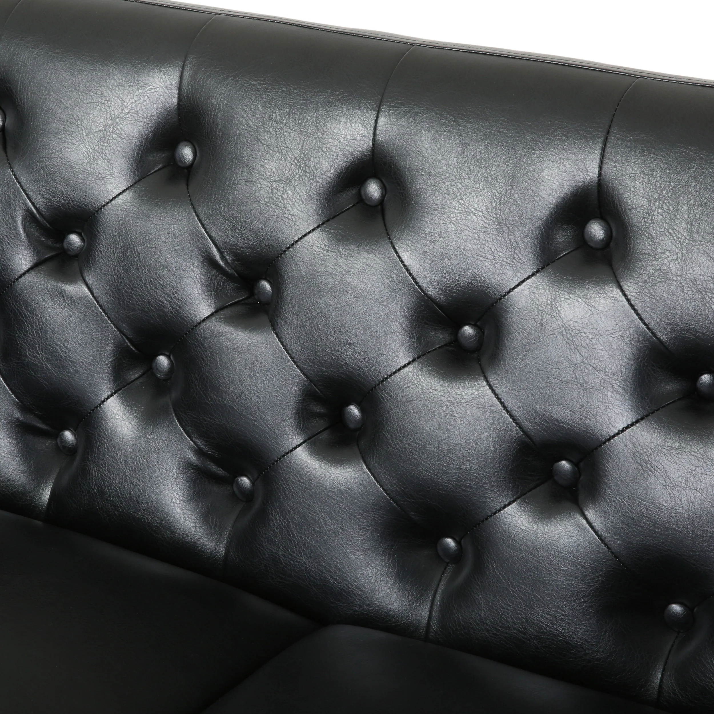 Drache Contemporary Upholstered Tufted Loveseat - furnishings