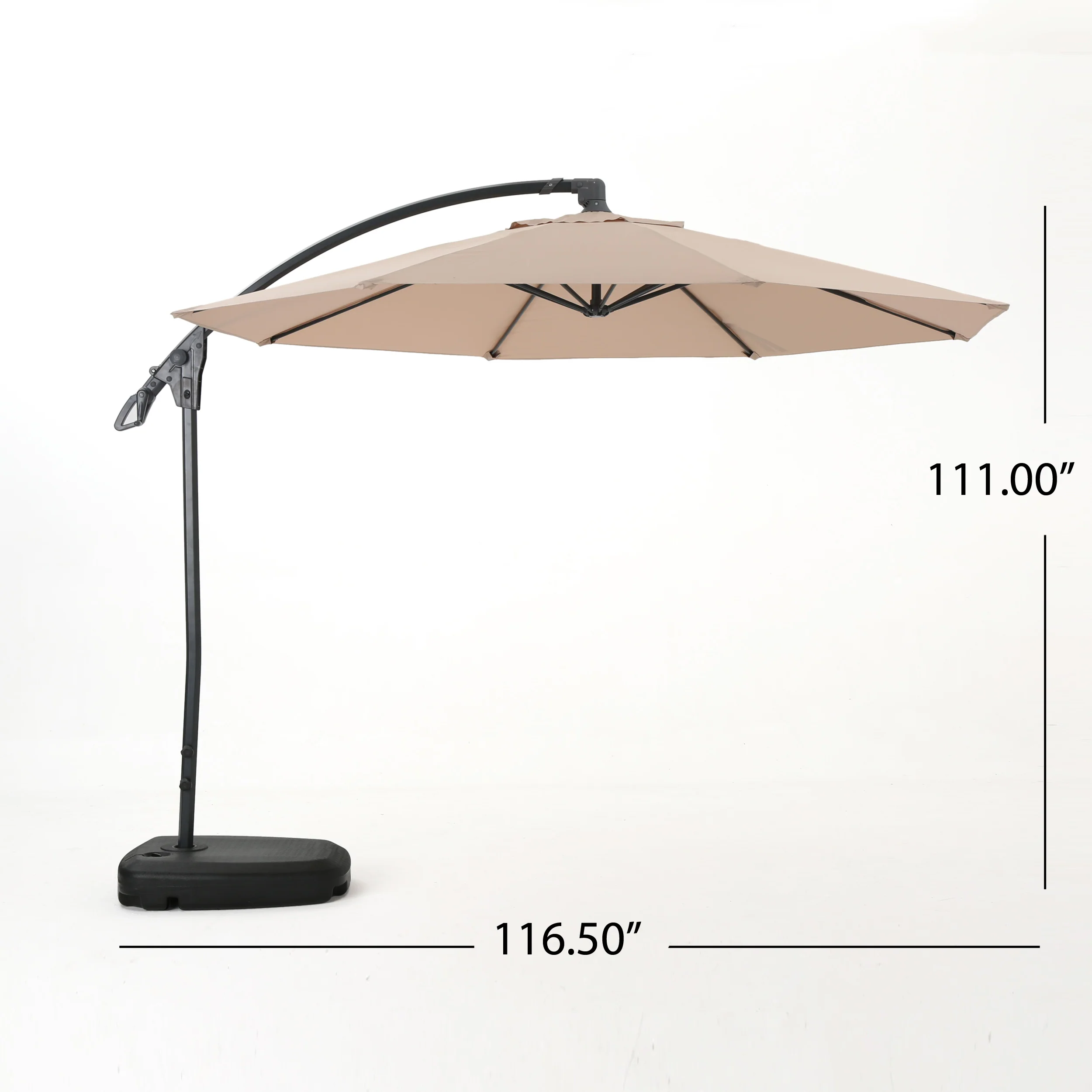 Sahara Outdoor Water Resistant Canopy w/ Plastic Base Aluminum Pole - furnishings