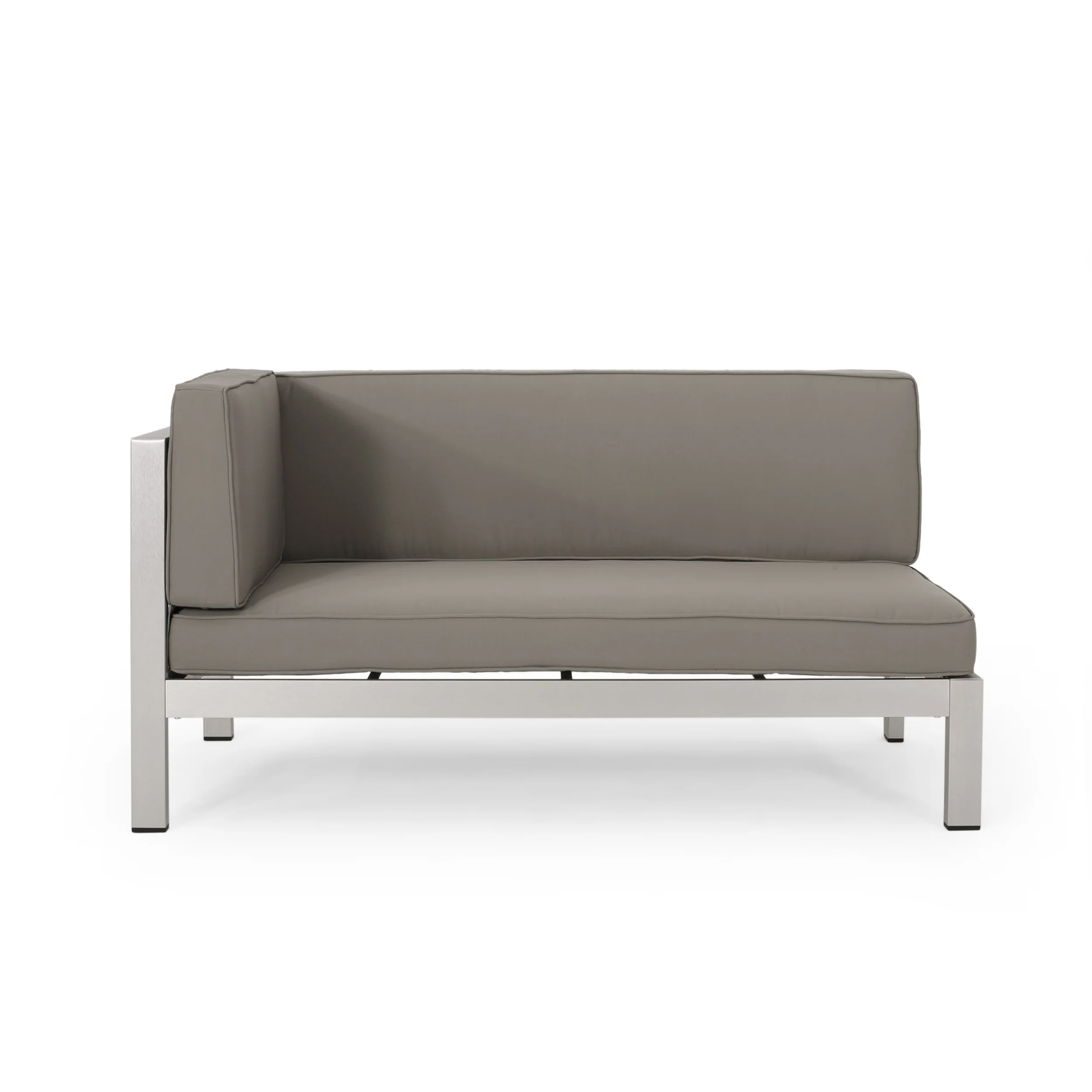 Morocco Vista Outdoor Modern 5 Seater V-Shaped Sectional Sofa Set with Fire Pit and Tank Holder - furnishings