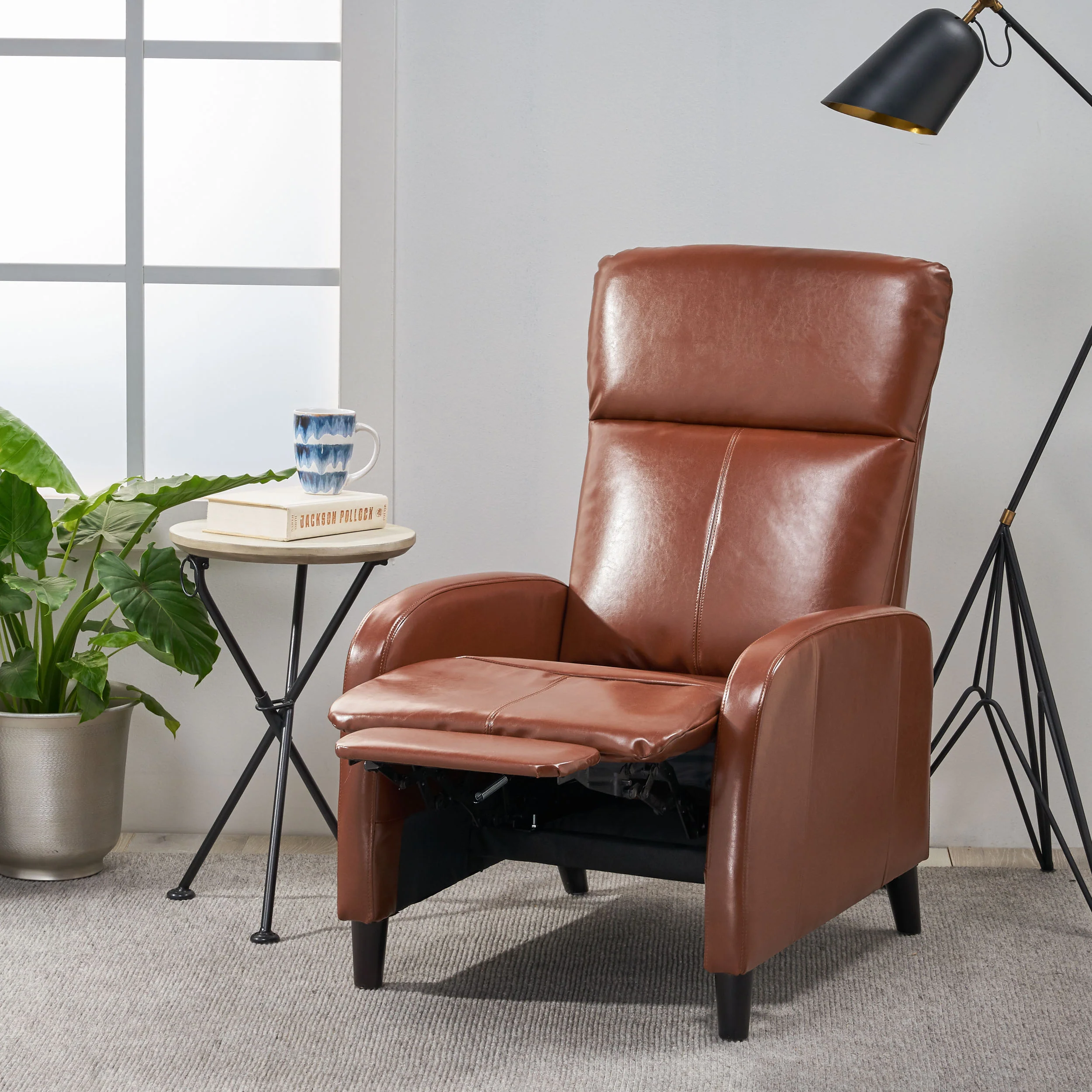 Trenton Leather Recliner - furnishings