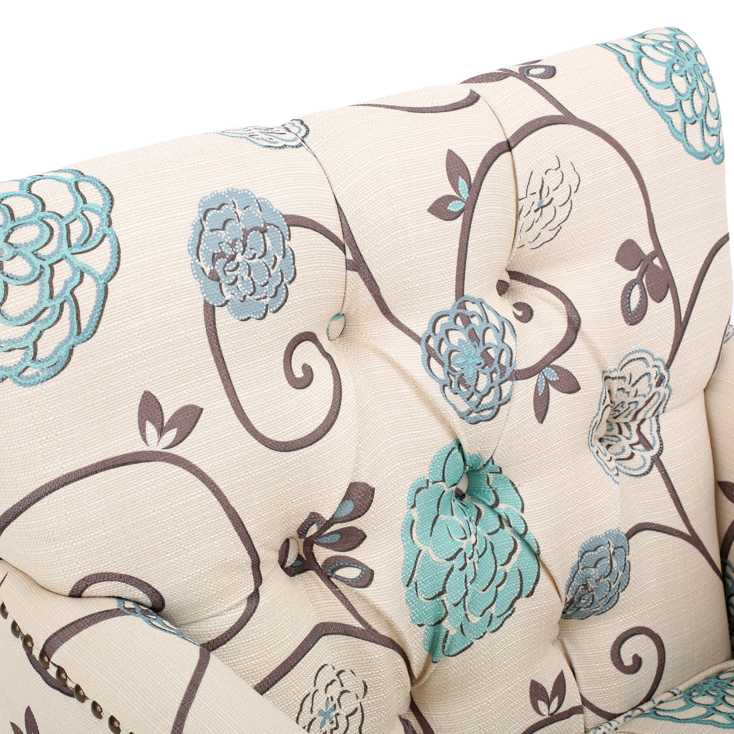 Madene Tufted Back Fabric Club Chair - furnishings