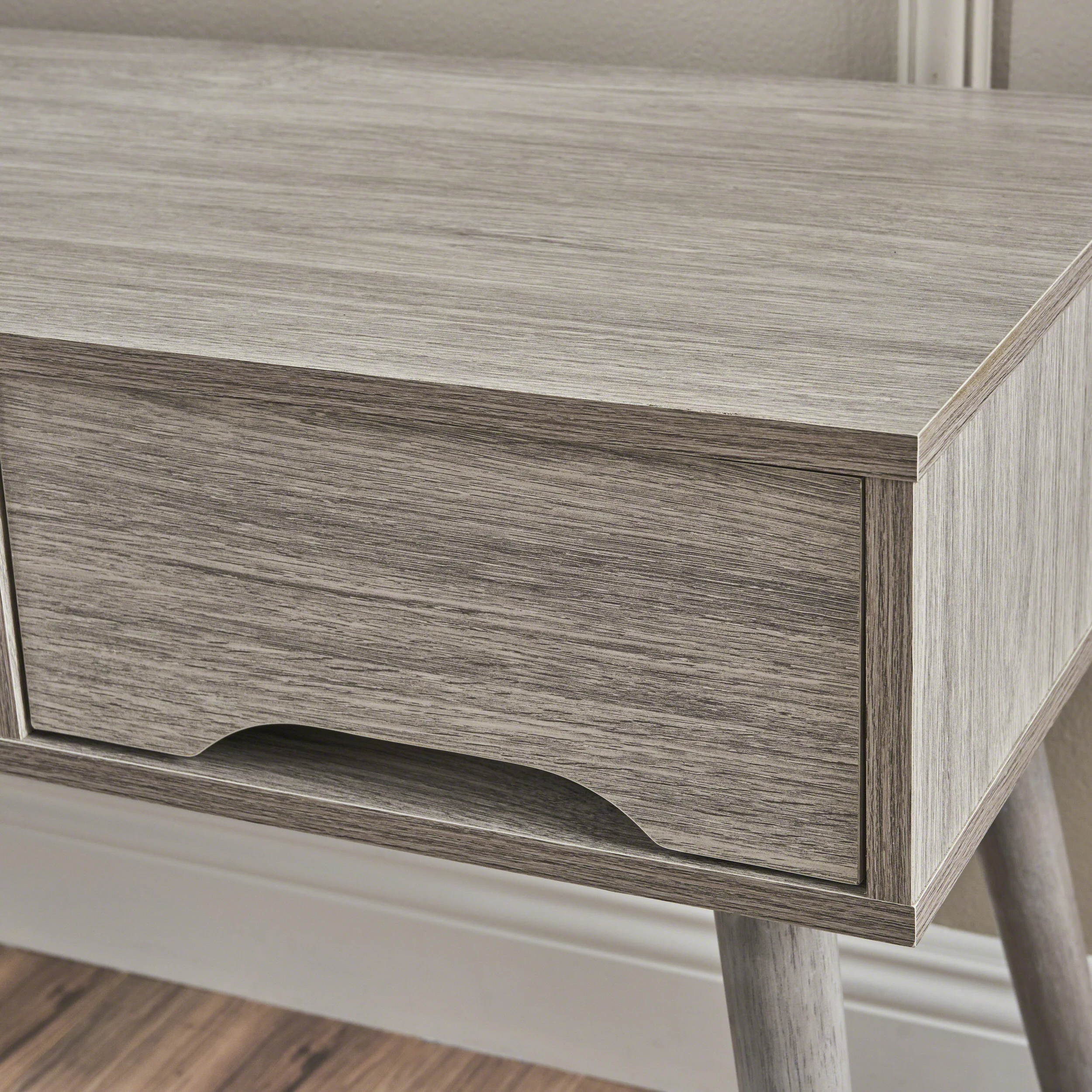 Florie Mid Century Modern 2 Drawer & Shelf TV Stand - furnishings