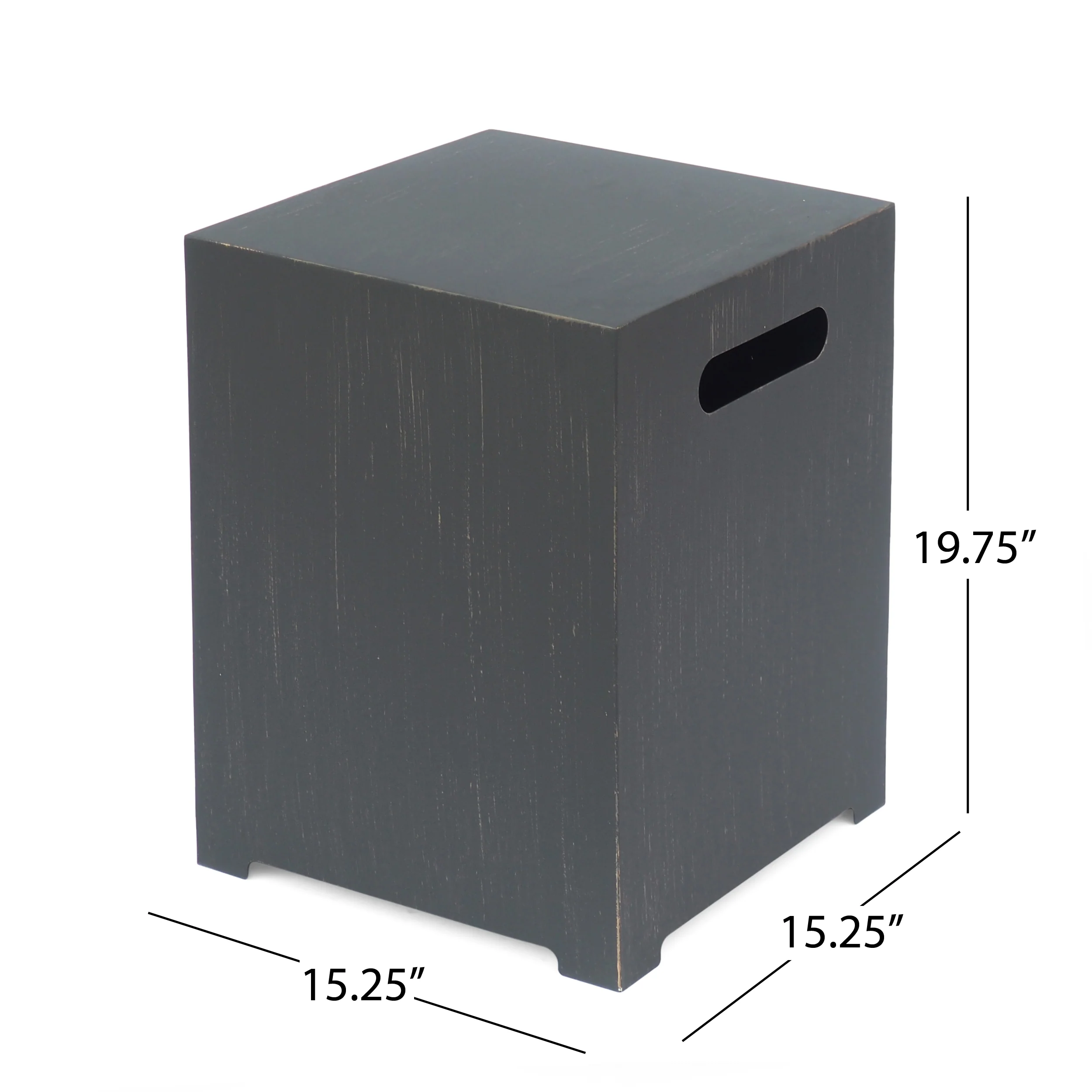 Jasmine Outdoor Metal Tank Holder Side Table - furnishings