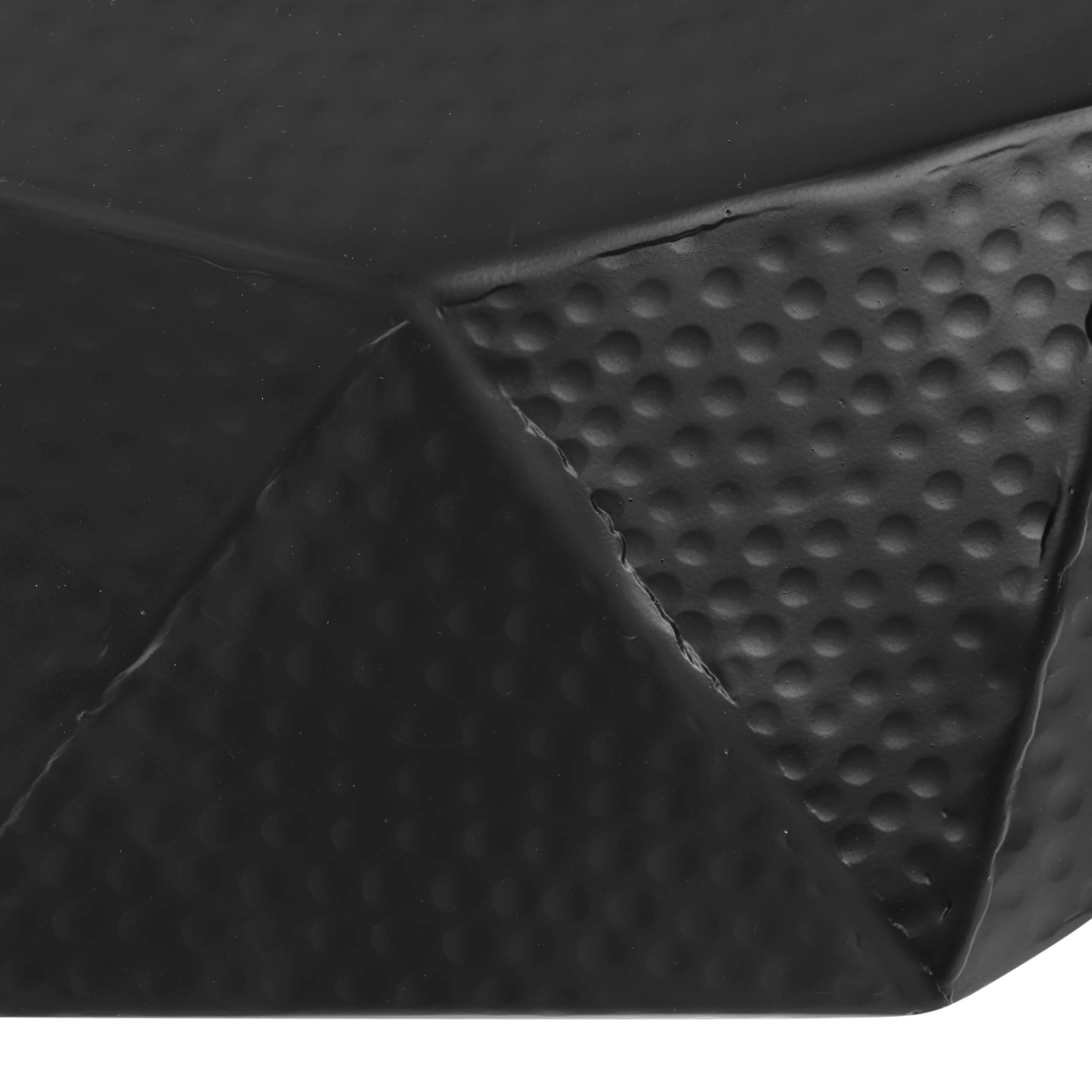 Barger Handcrafted Modern Aluminum Polygonal Coffee Table, Black - furnishings