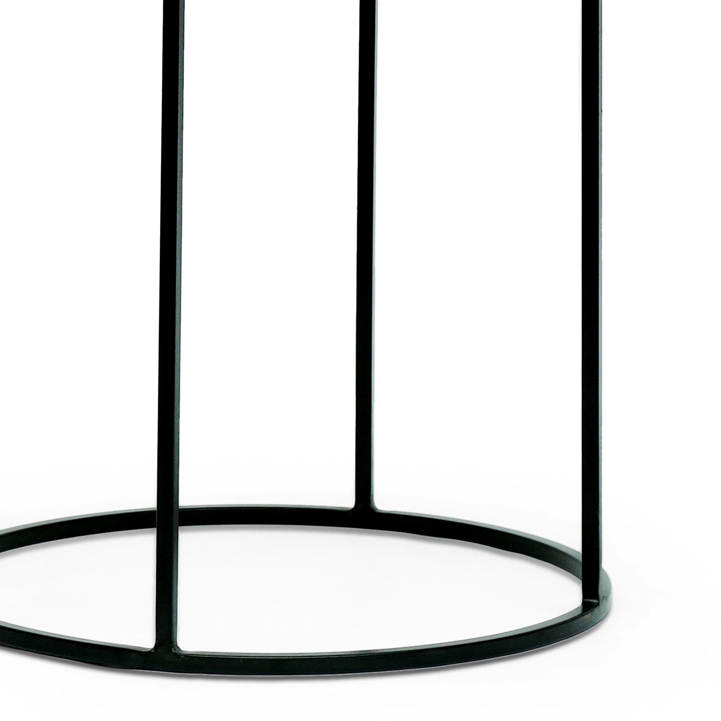Colwill Modern Industrial Handcrafted Mango Wood Nested Side Tables (Set of 3), Natural and Black - furnishings