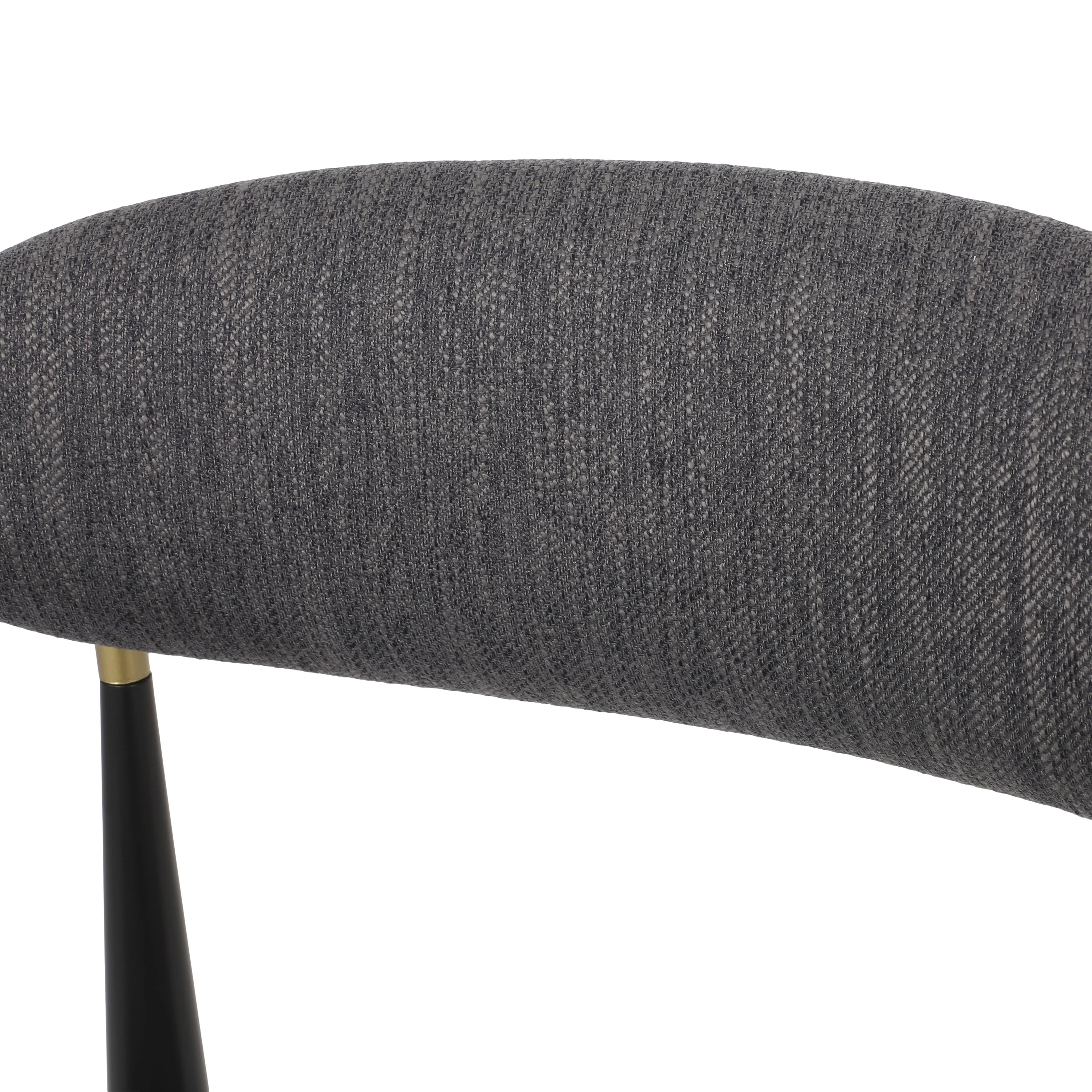 Camas Modern Fabric Upholstered Iron 25 Inch Counter Stools (Set of 2) - furnishings