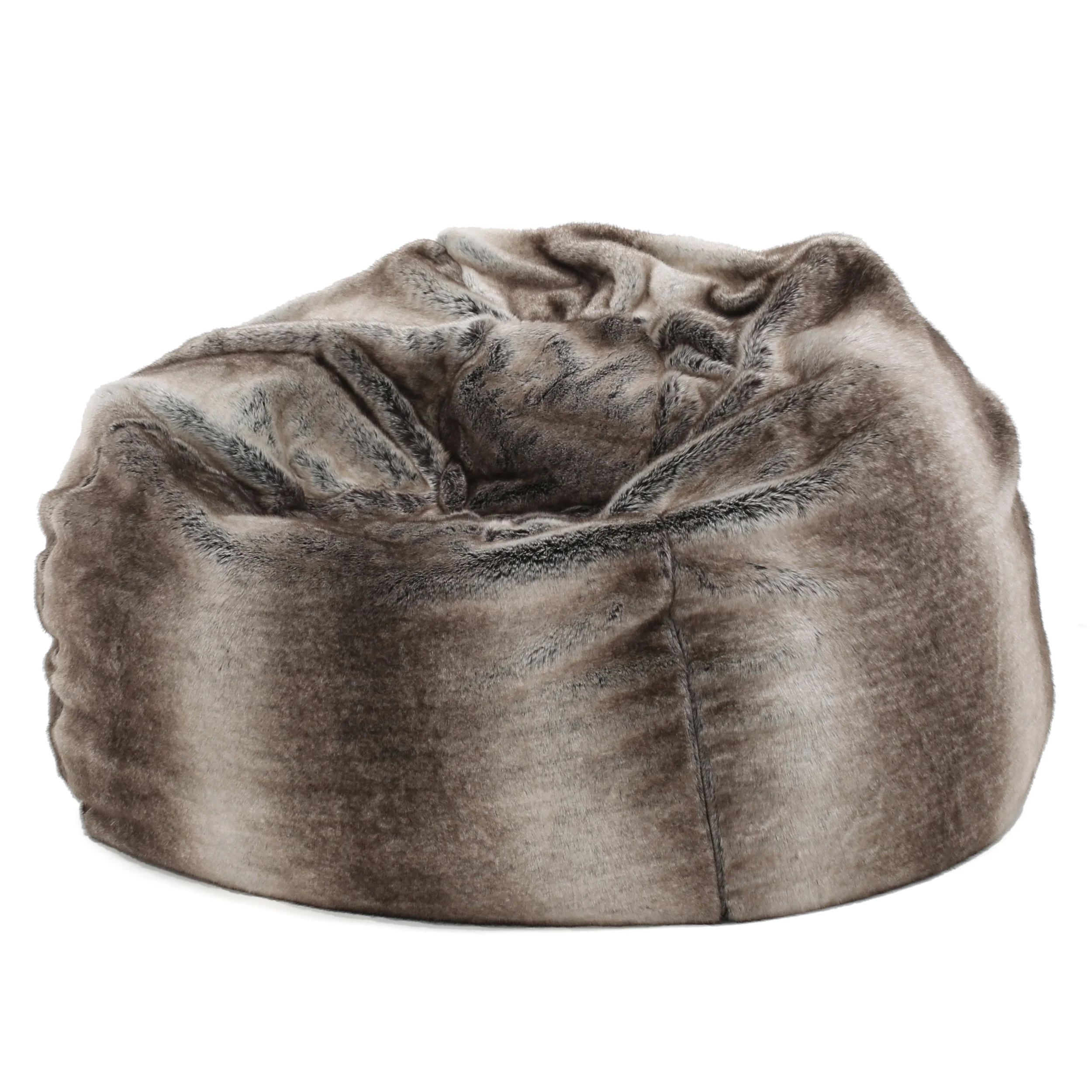 Keene Modern 3 Foot Faux Fur Bean Bag (Cover Only) - furnishings