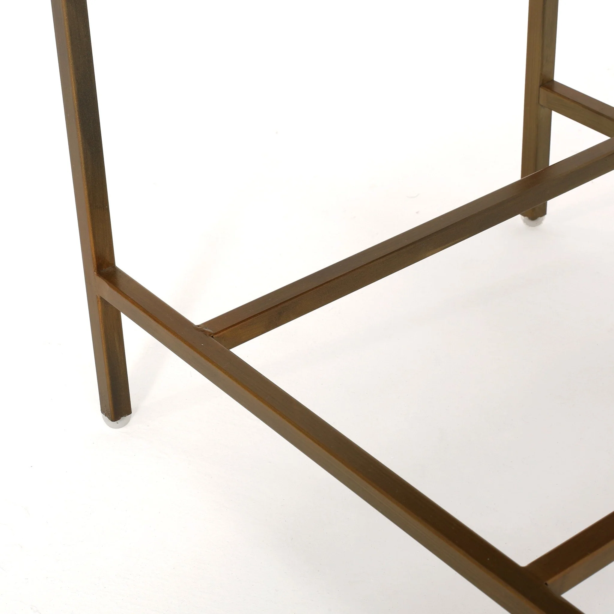 Essa Mirrored Gold Single Drawer Side Table - furnishings