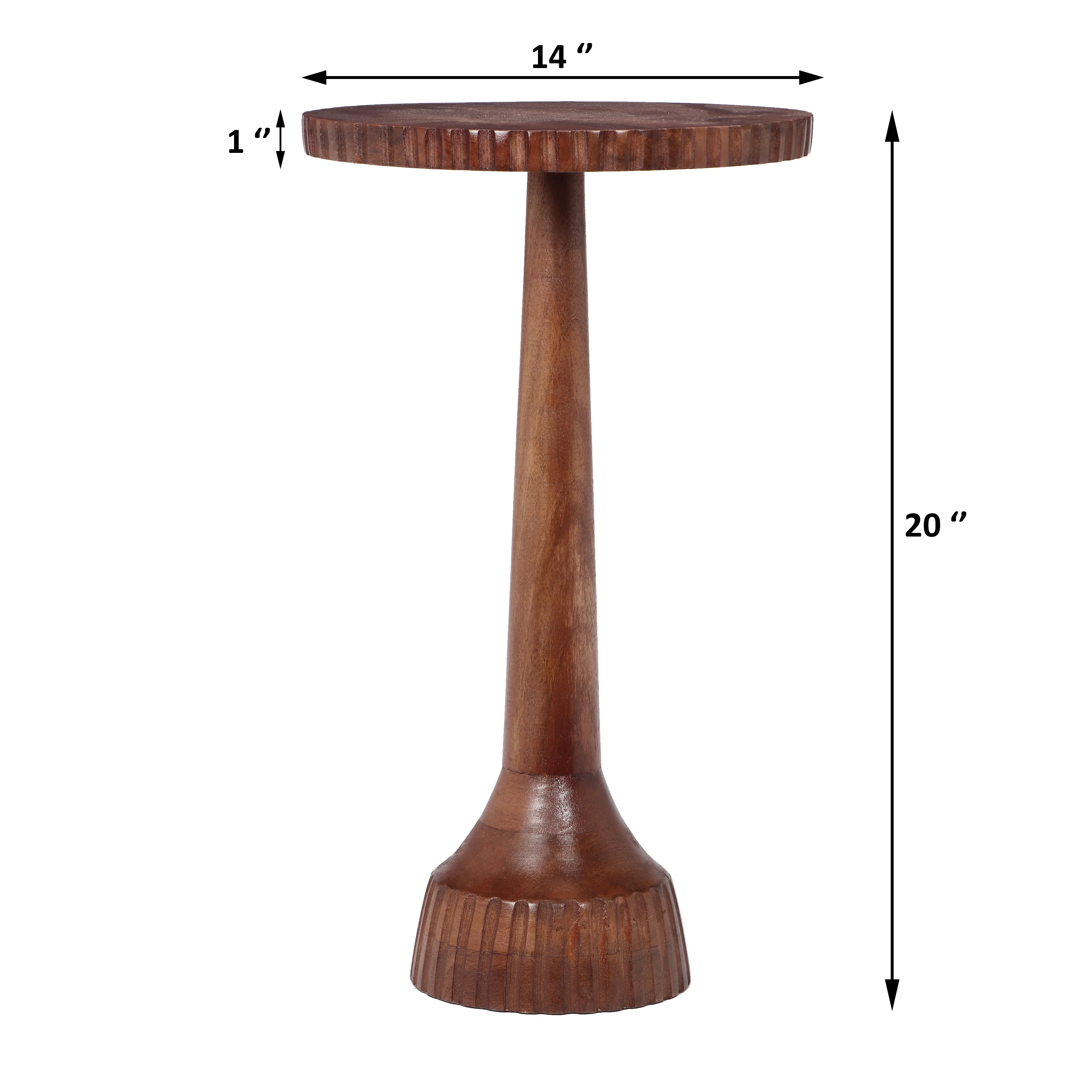 Lunora Modern Honey Wood End Table - furnishings