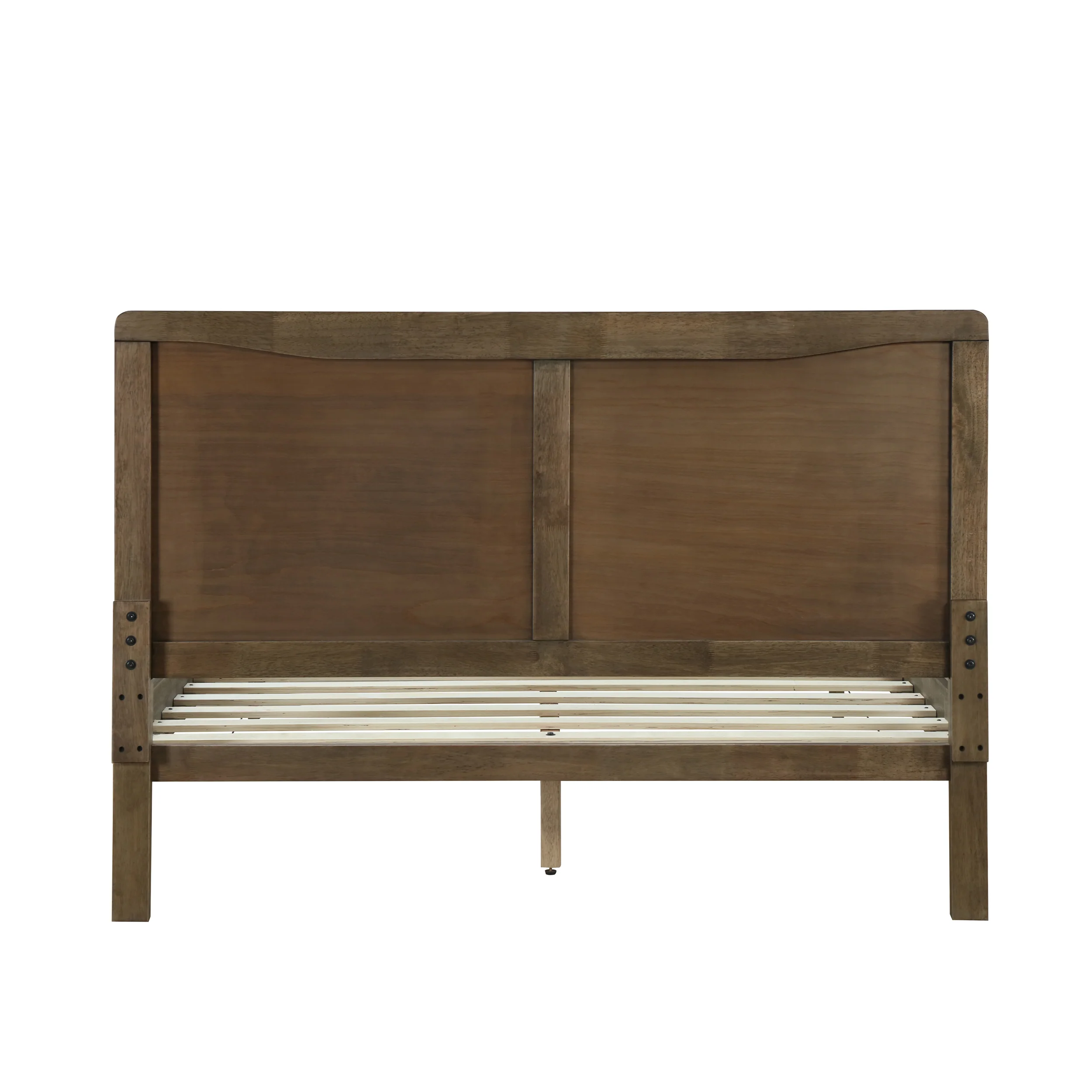 Stacey Rustic Wooden Queen Platform Bed - furnishings