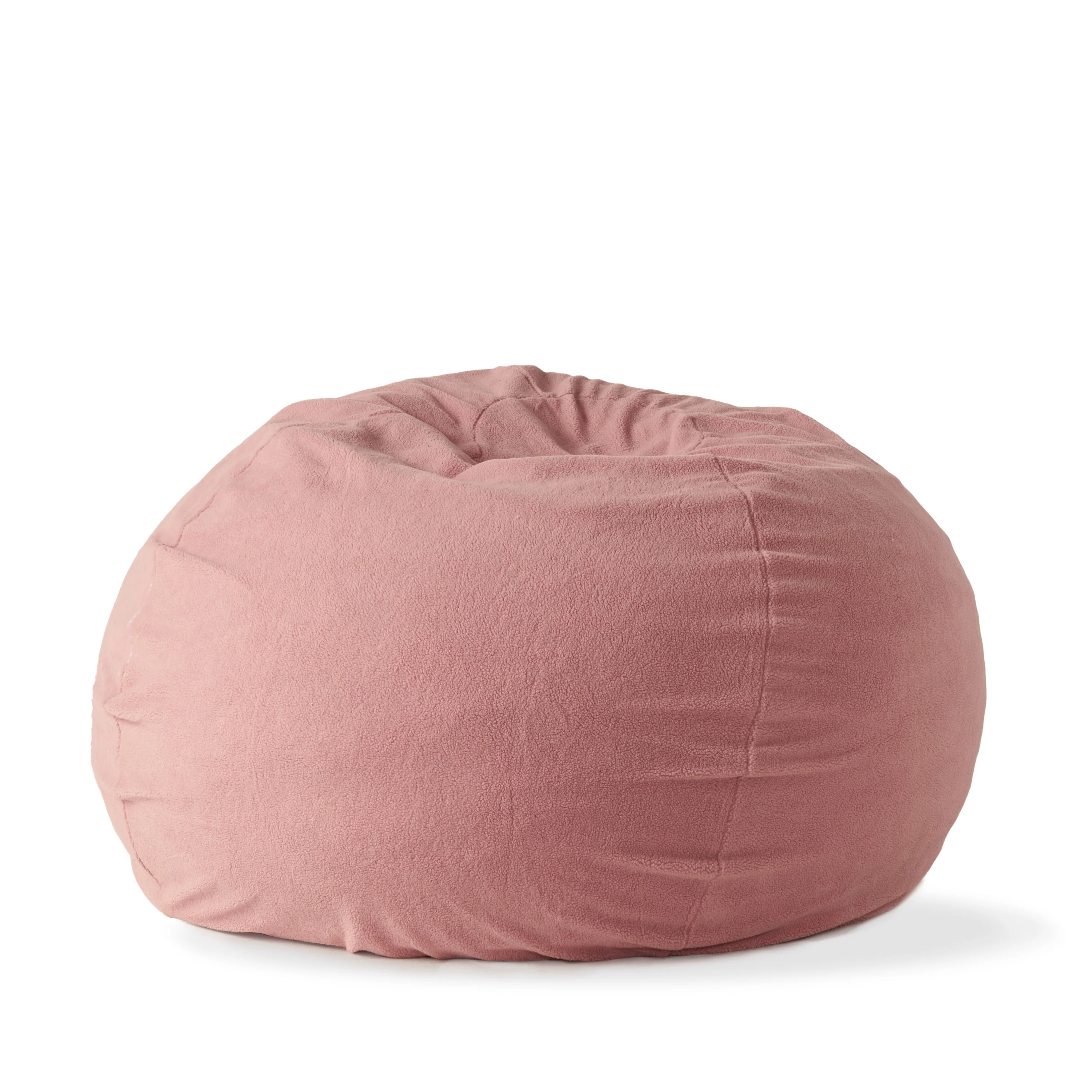 Achille Modern Shearling 5 Foot Bean Bag - furnishings