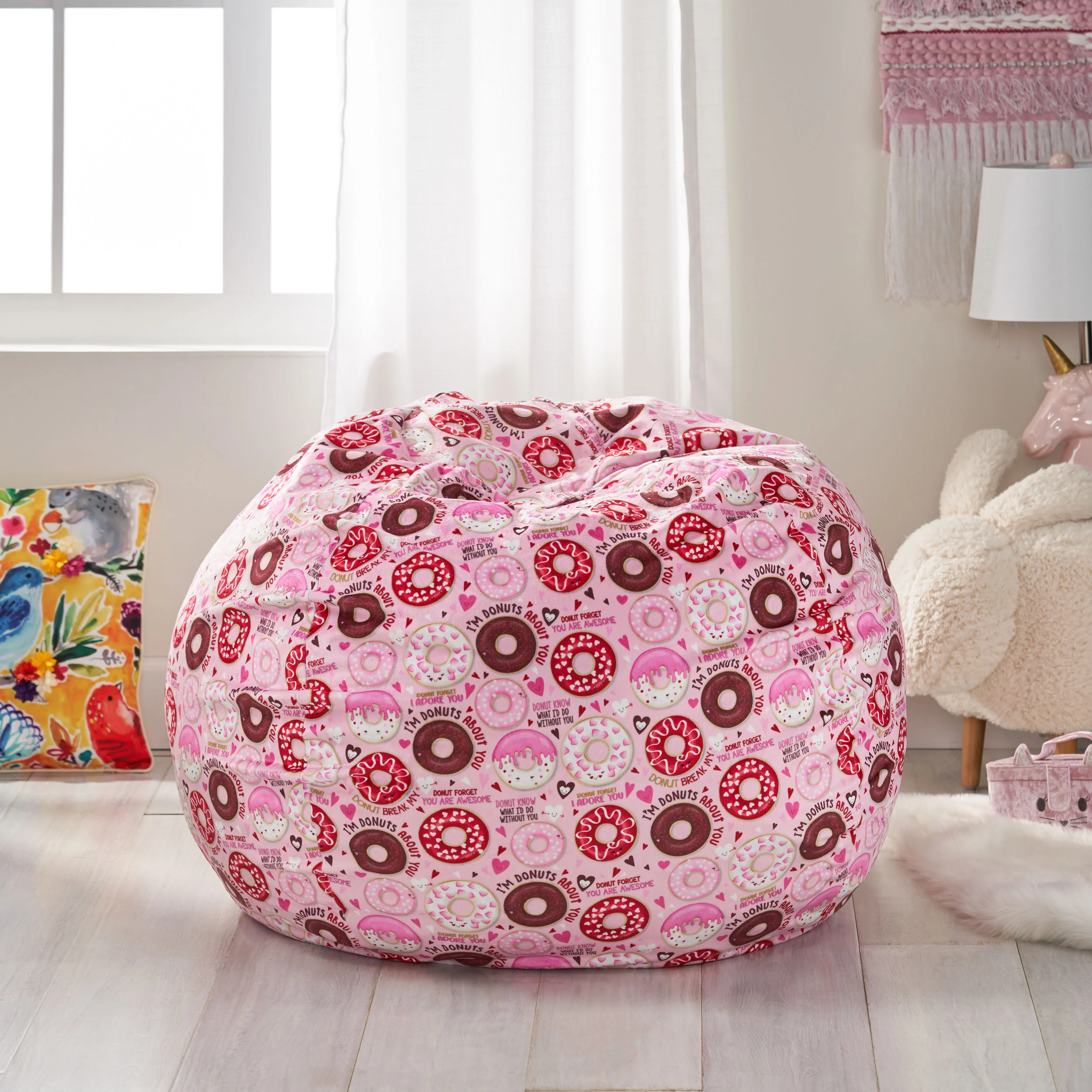Shafer Modern 3 Foot Fabric Bean Bag - furnishings
