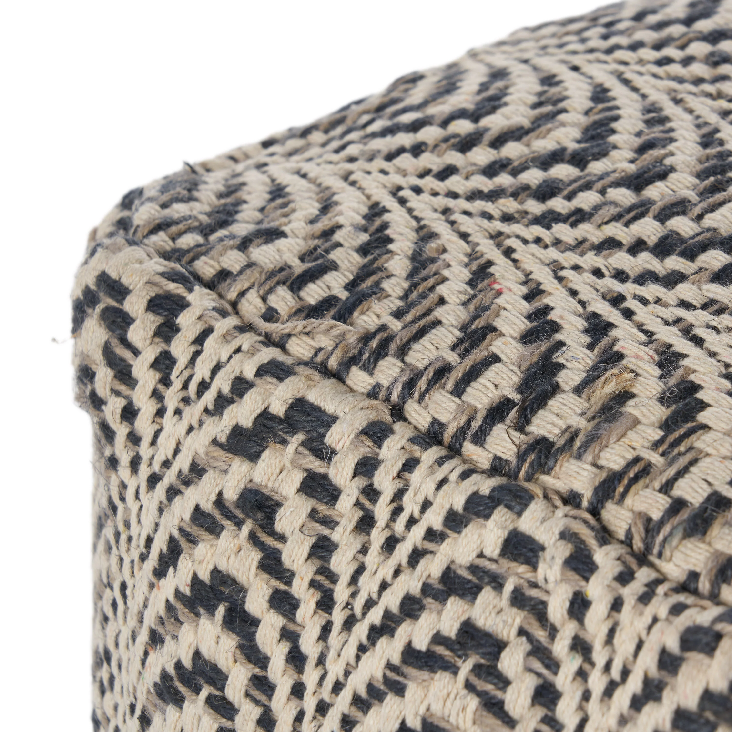 Marko Boho Fabric Cube Pouf - furnishings